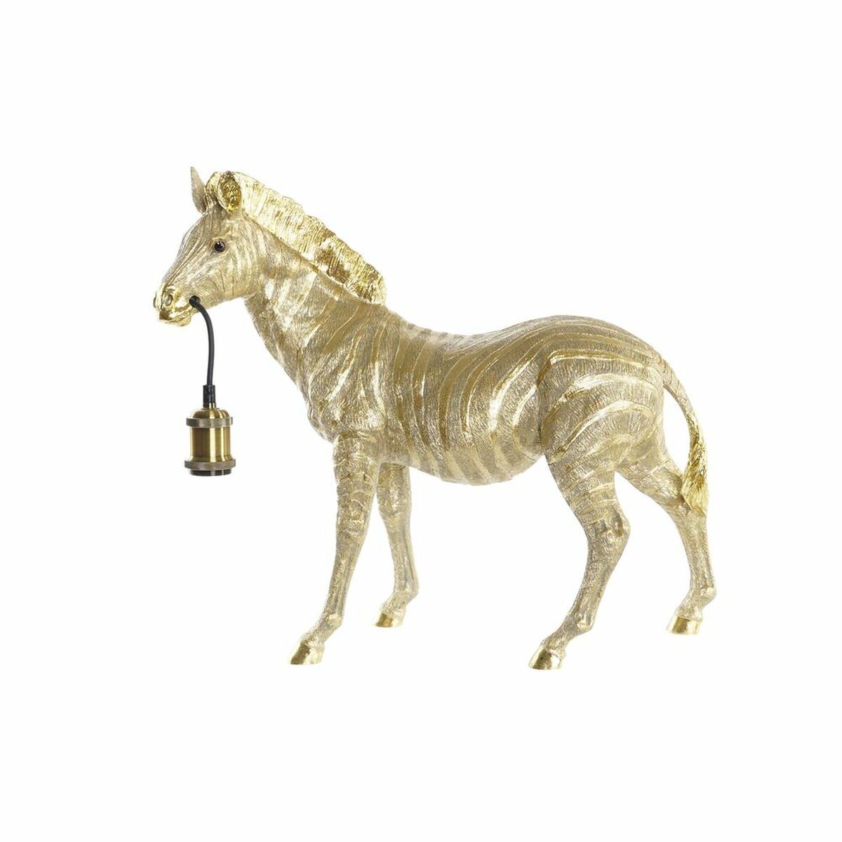 Bordslampa DKD Home Decor Zebra Gyllene 220 V 50 W Modern (55 x 22 x 51 cm) - 9