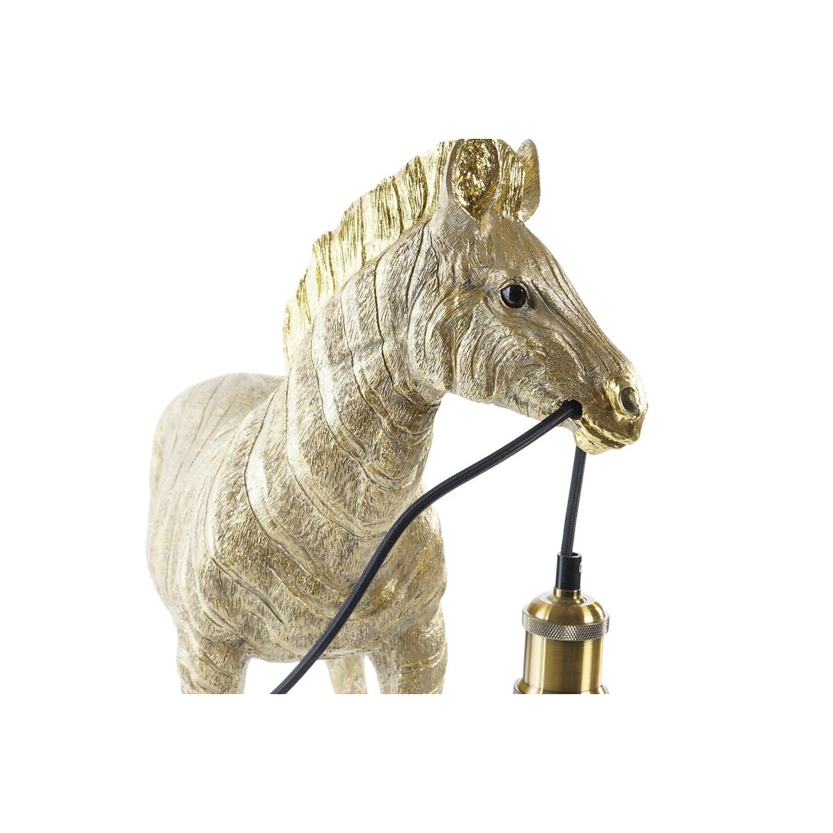 Bordslampa DKD Home Decor Zebra Gyllene 220 V 50 W Modern (55 x 22 x 51 cm) - 4