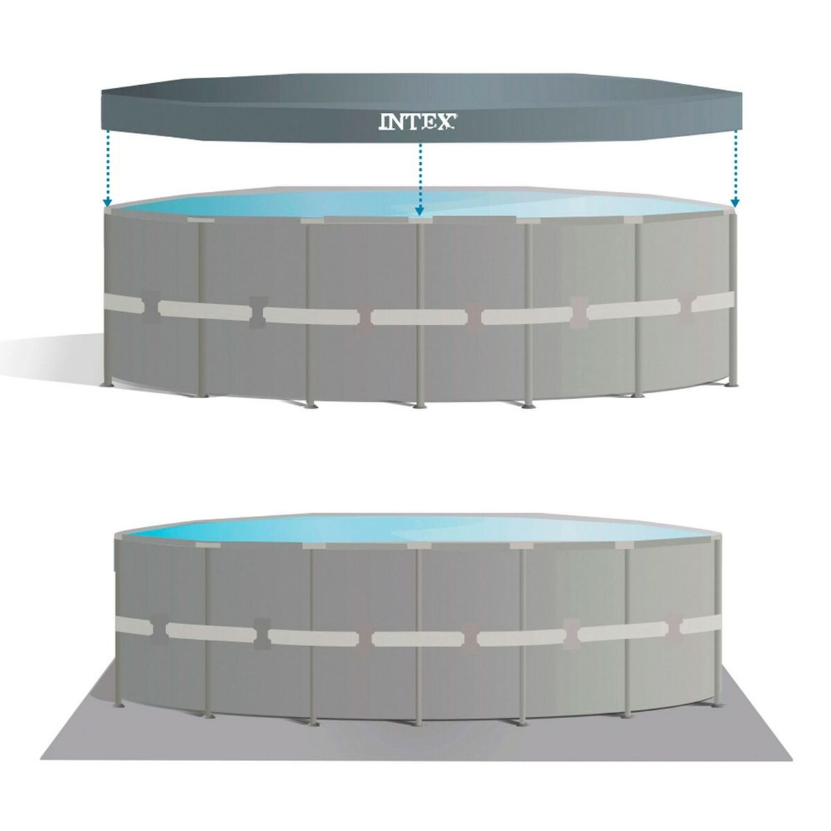 flyttbar pool Intex 26334 610 x 122 x 610 cm - 10