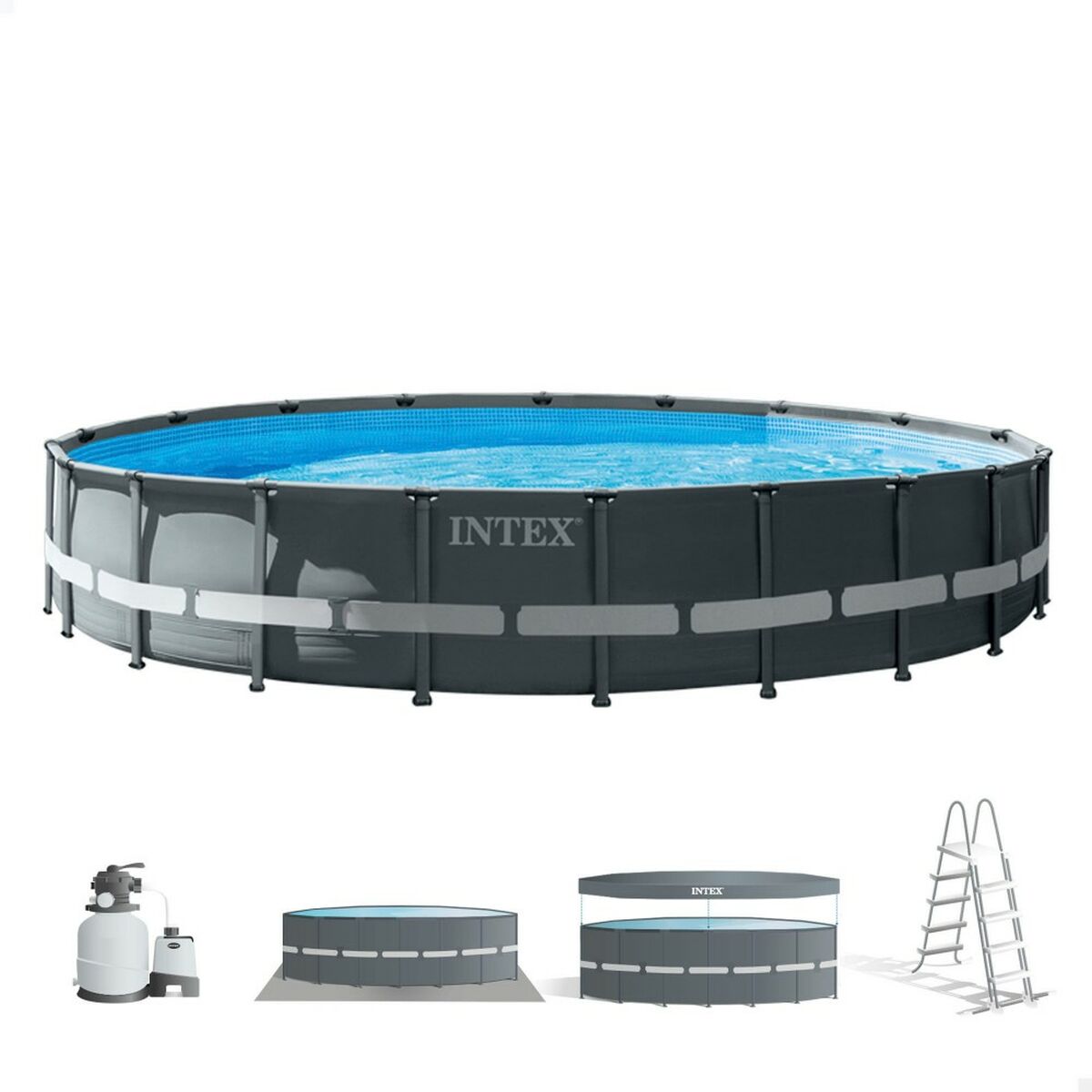 flyttbar pool Intex 26334 610 x 122 x 610 cm - 7