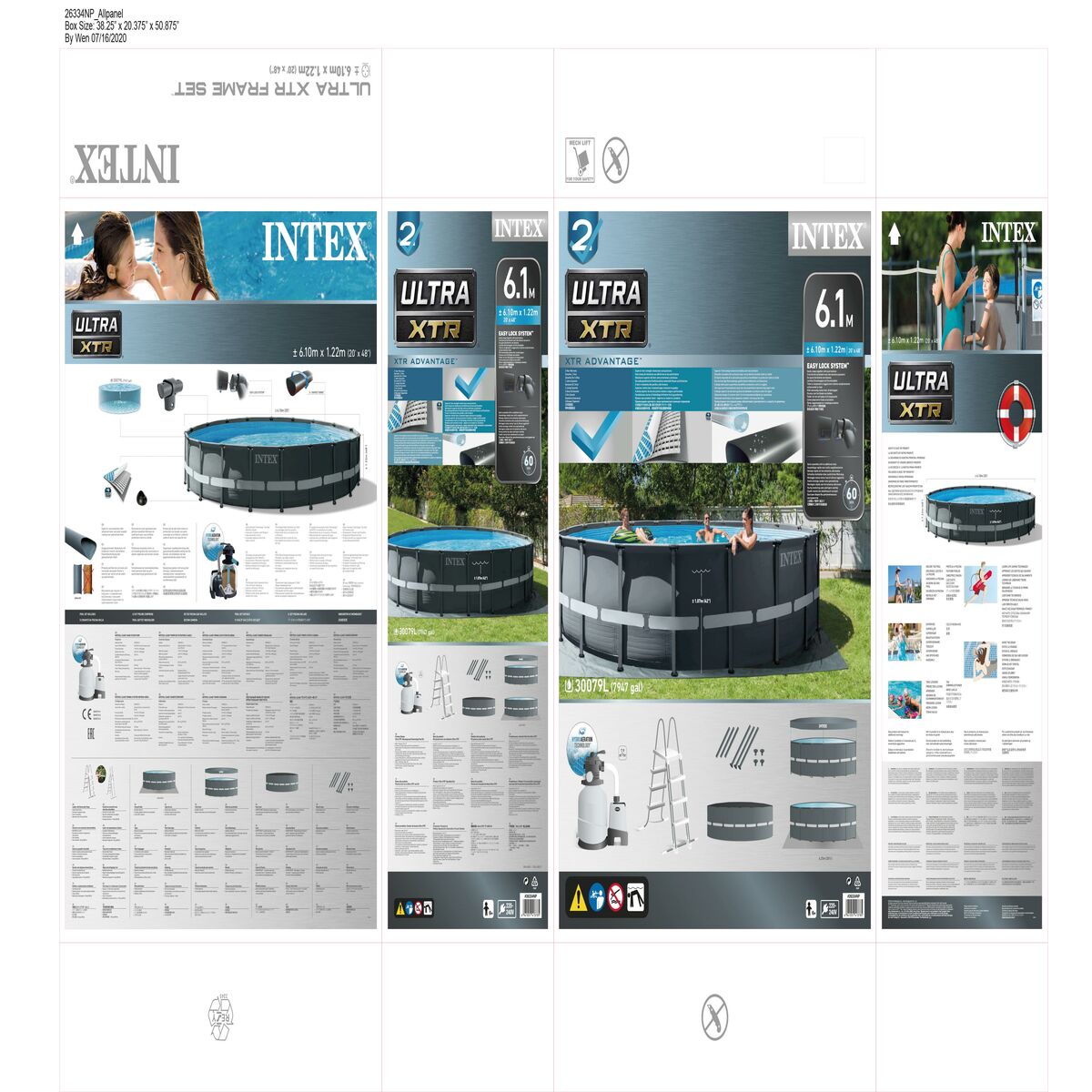 flyttbar pool Intex 26334 610 x 122 x 610 cm - 13