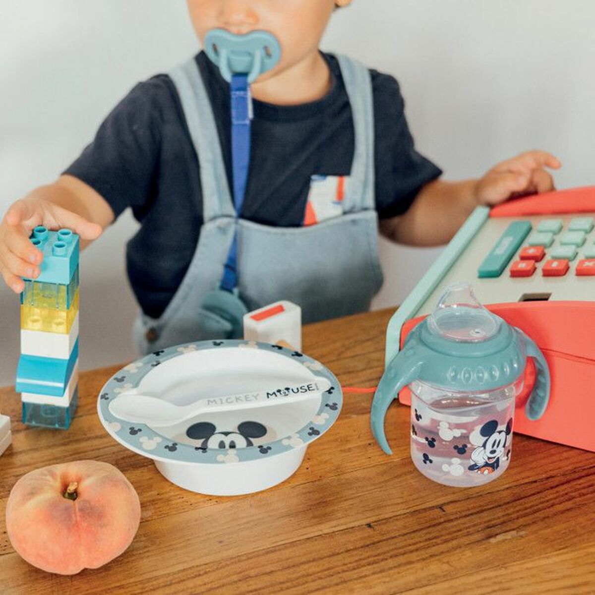 Servissats ThermoBaby MICROWAVE MEAL SET BOWL + MICKEY SPOON - 4