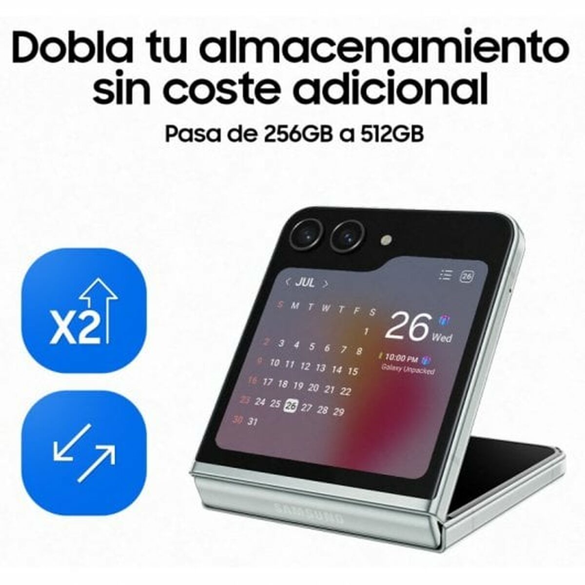 Smartphone Samsung Galaxy Z Flip5 Grön 512 GB Octa Core 8 GB RAM - 9