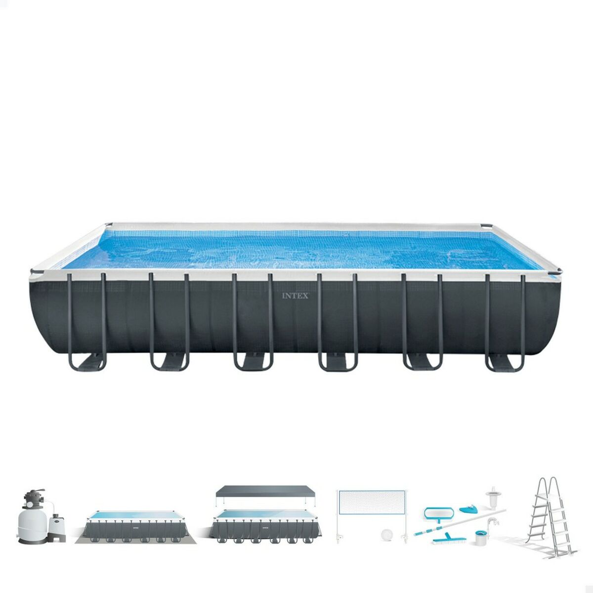 flyttbar pool Intex 732 x 132 x 366 cm - 13