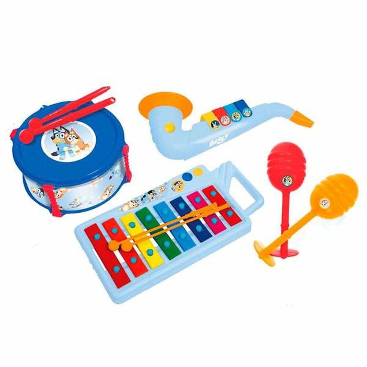 Leksak musikinstrument set Bluey 9 Delar - 2
