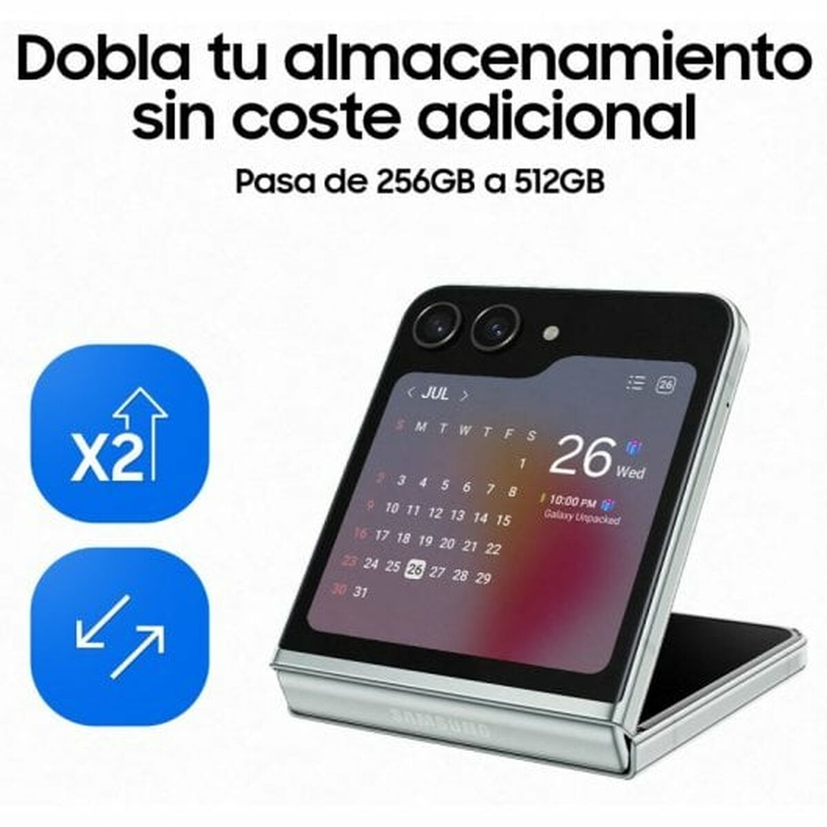 Smartphone Samsung Galaxy Z Flip5 Kräm 512 GB Octa Core 8 GB RAM - 9