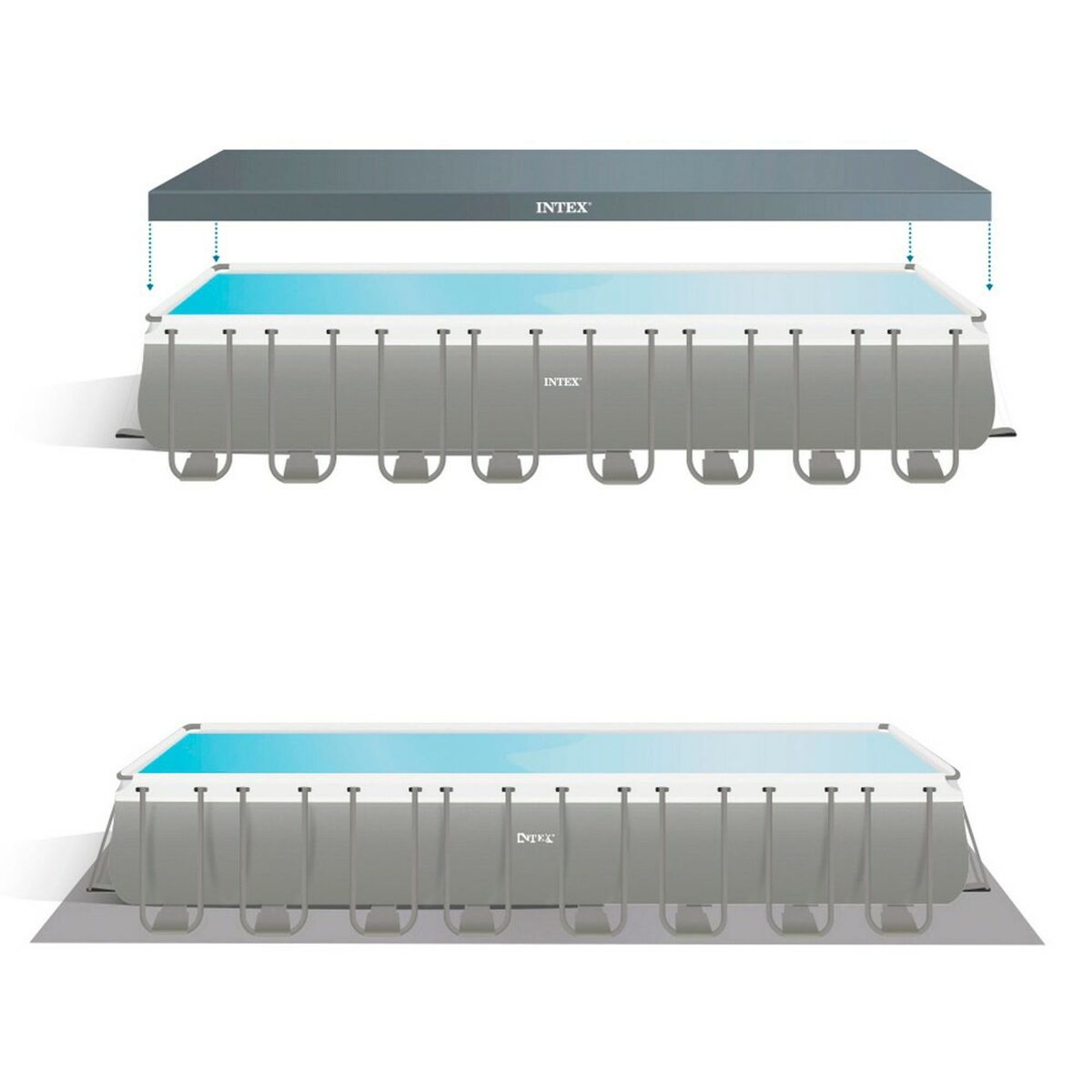 flyttbar pool Intex 26374 975 x 132 x 488 cm - 3