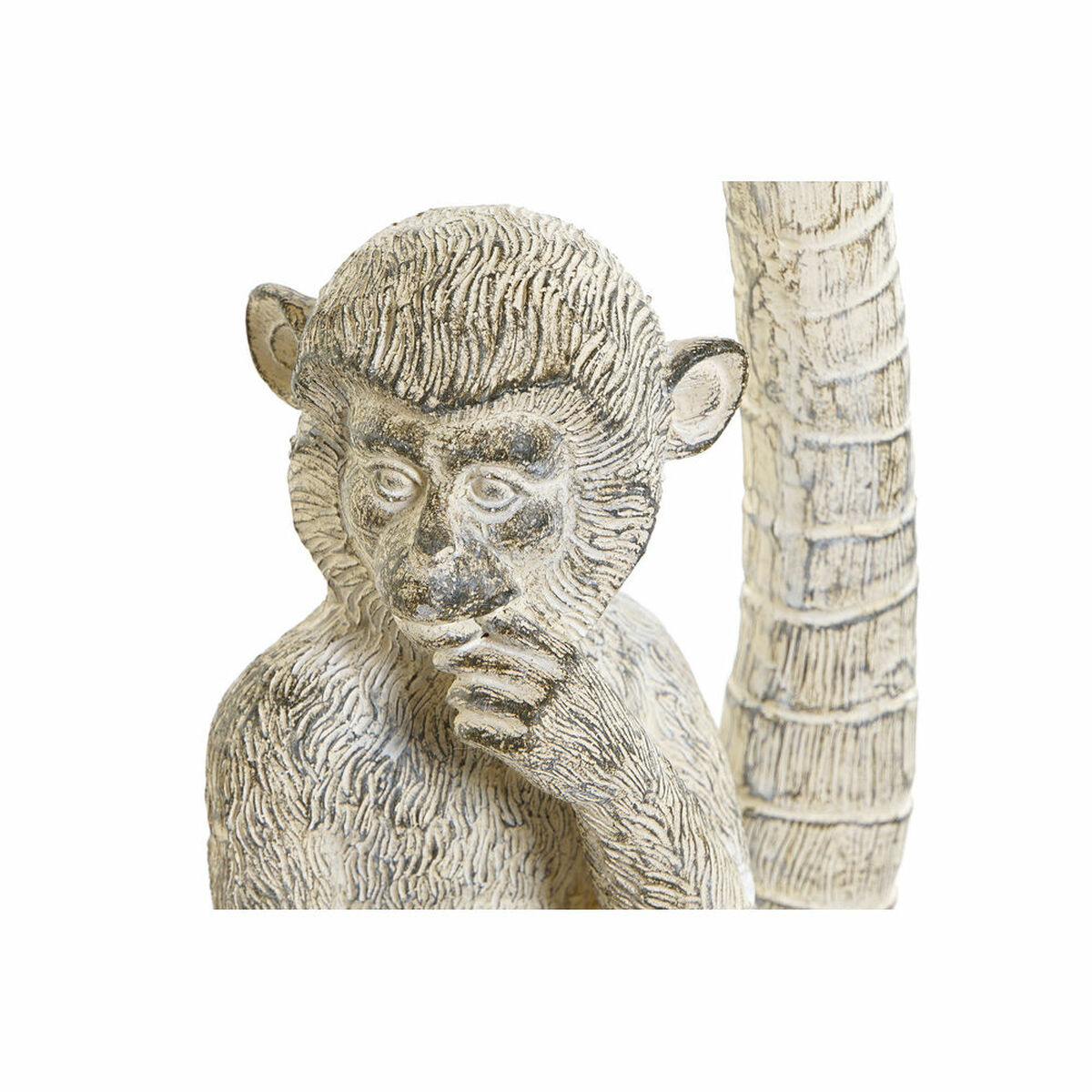 Prydnadsfigur DKD Home Decor Vit Apa Tropiskt Avskalad 15 x 12 x 29 cm - 8
