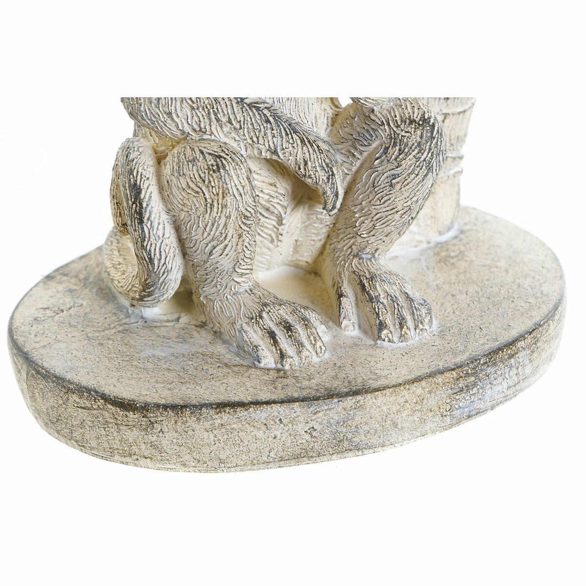 Prydnadsfigur DKD Home Decor Vit Apa Tropiskt Avskalad 15 x 12 x 29 cm - 5