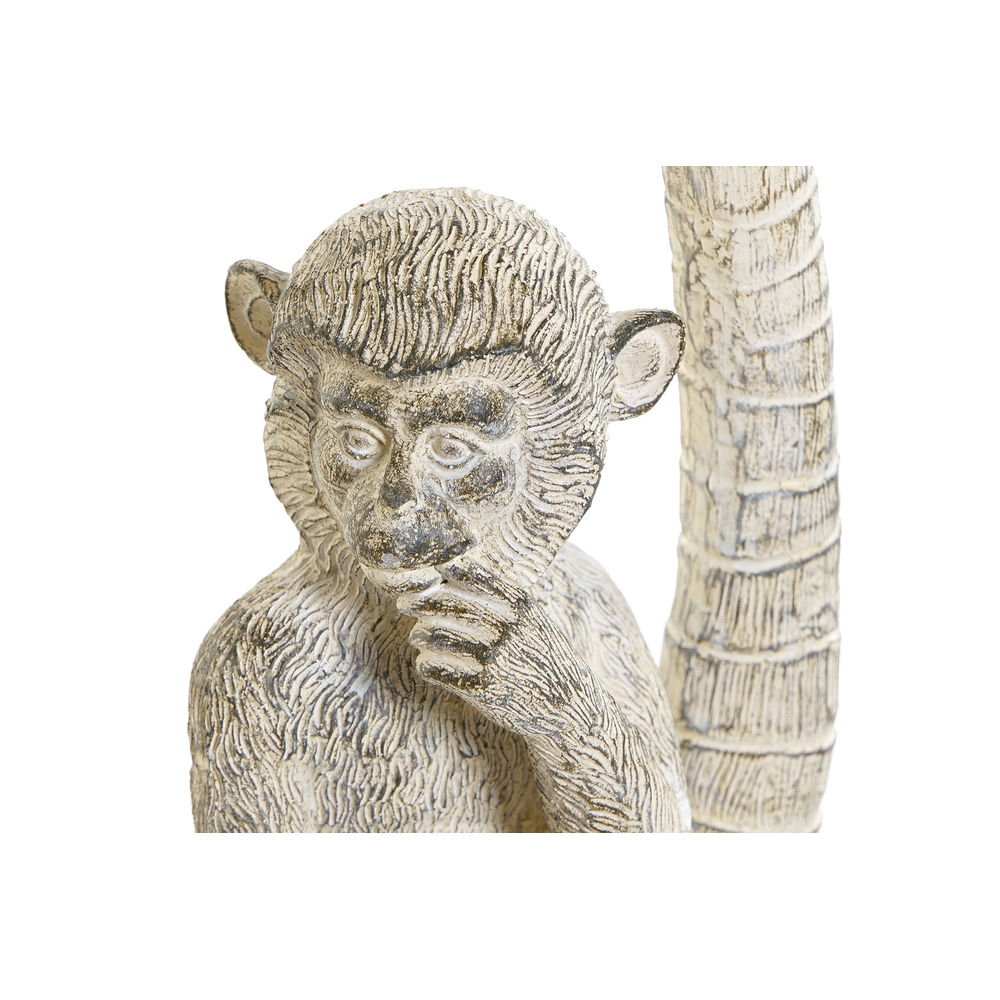 Prydnadsfigur DKD Home Decor Vit Apa Tropiskt Avskalad 15 x 12 x 29 cm - 3