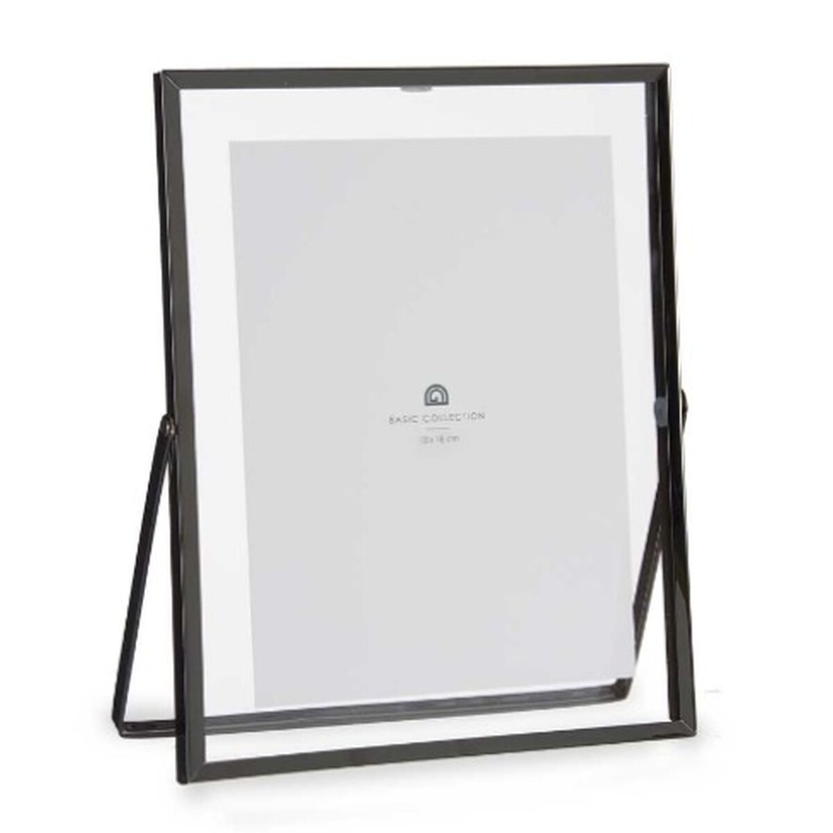 Fotoram Svart Metall Glas Plast 18,5 x 1 x 23 cm (12 antal) - 2