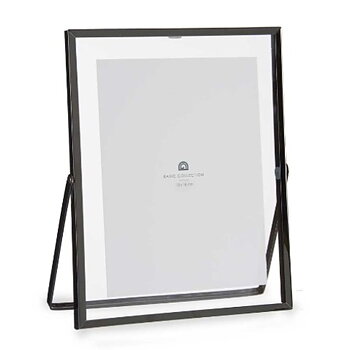 Fotoram Svart Metall Glas Plast 18,5 x 1 x 23 cm (12 antal)
