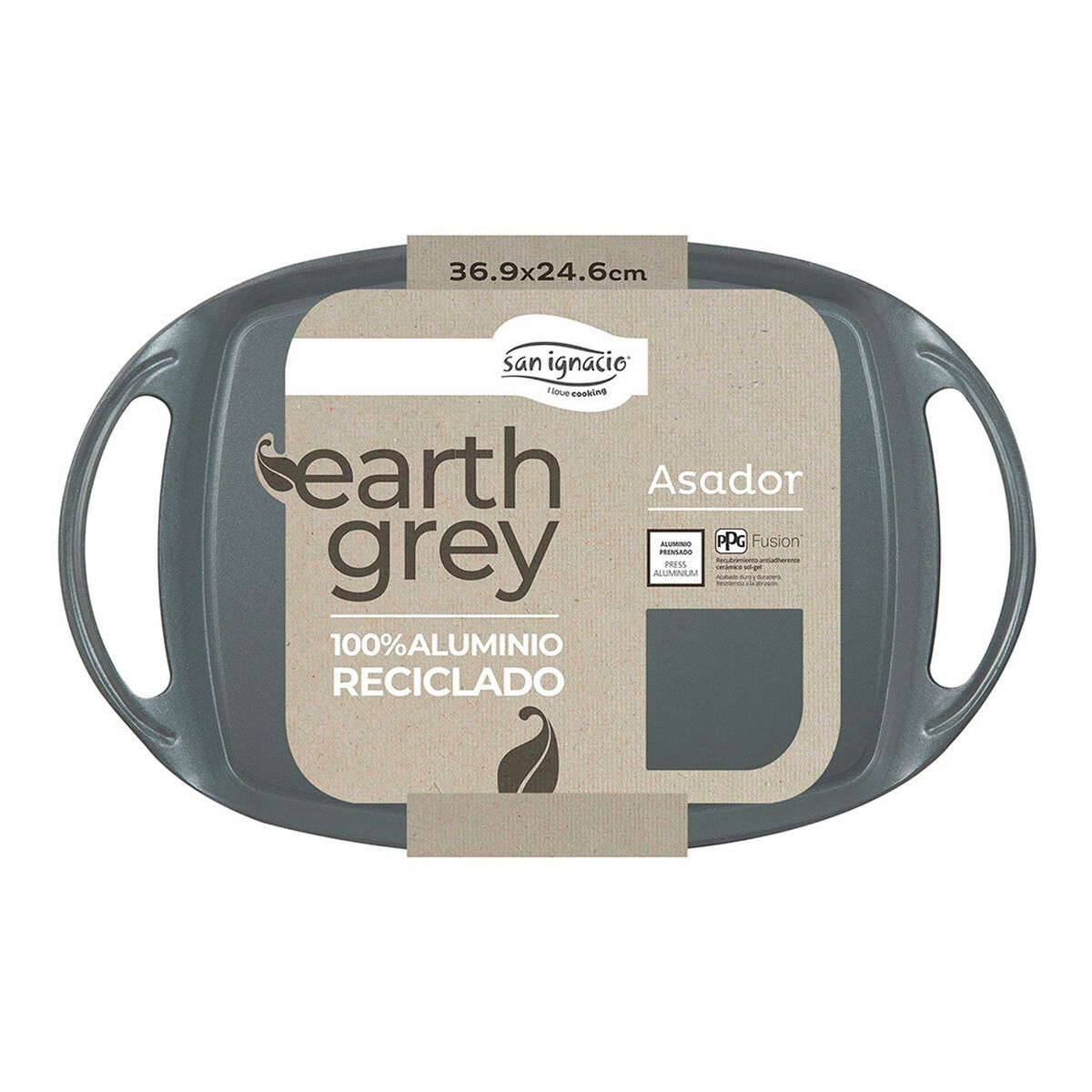 Barbecue San Ignacio Earth Grey SG-6755 Grå 36,9 x 24,6 cm Med handtag - 5