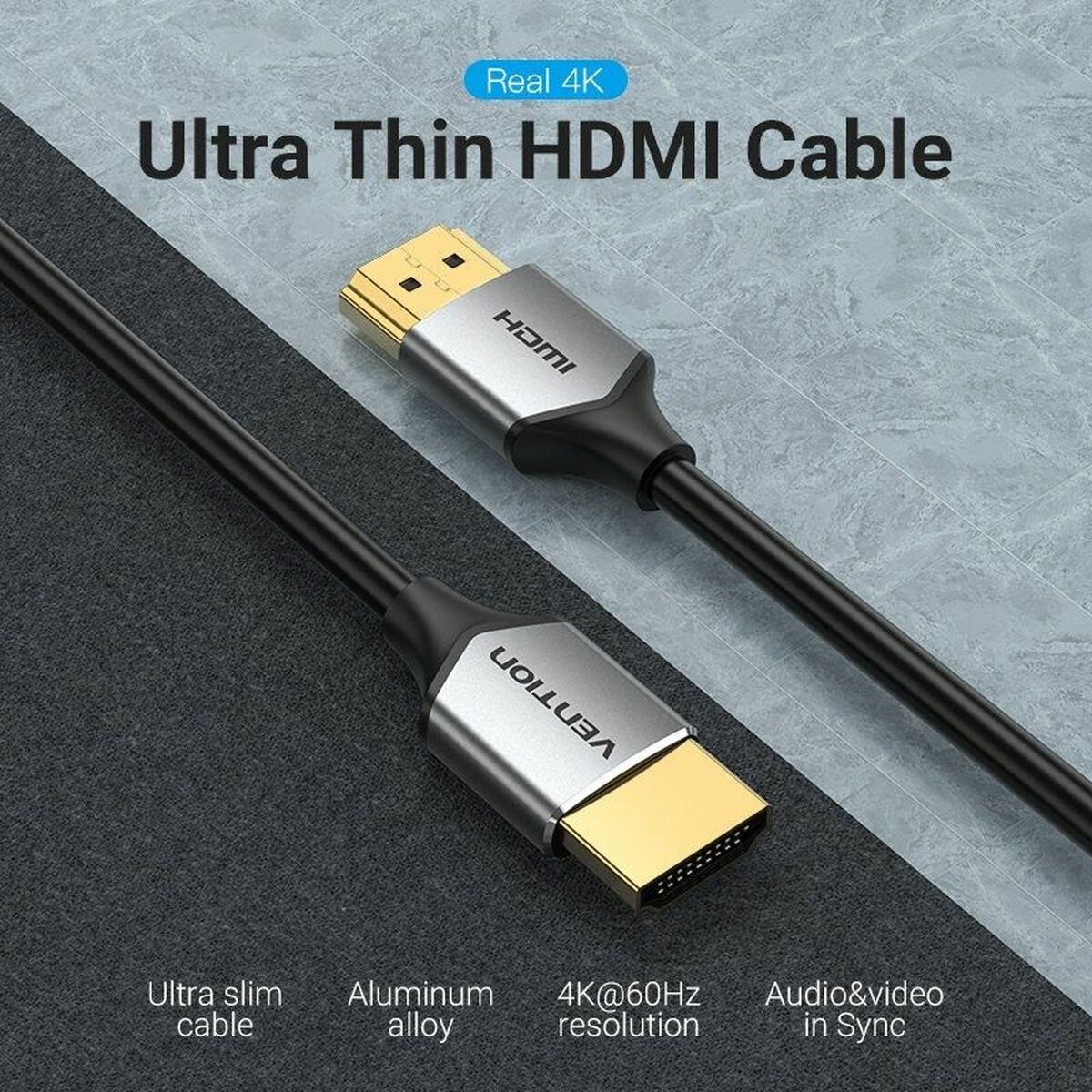 Kabel HDMI Vention ALEHD 50 cm - 3
