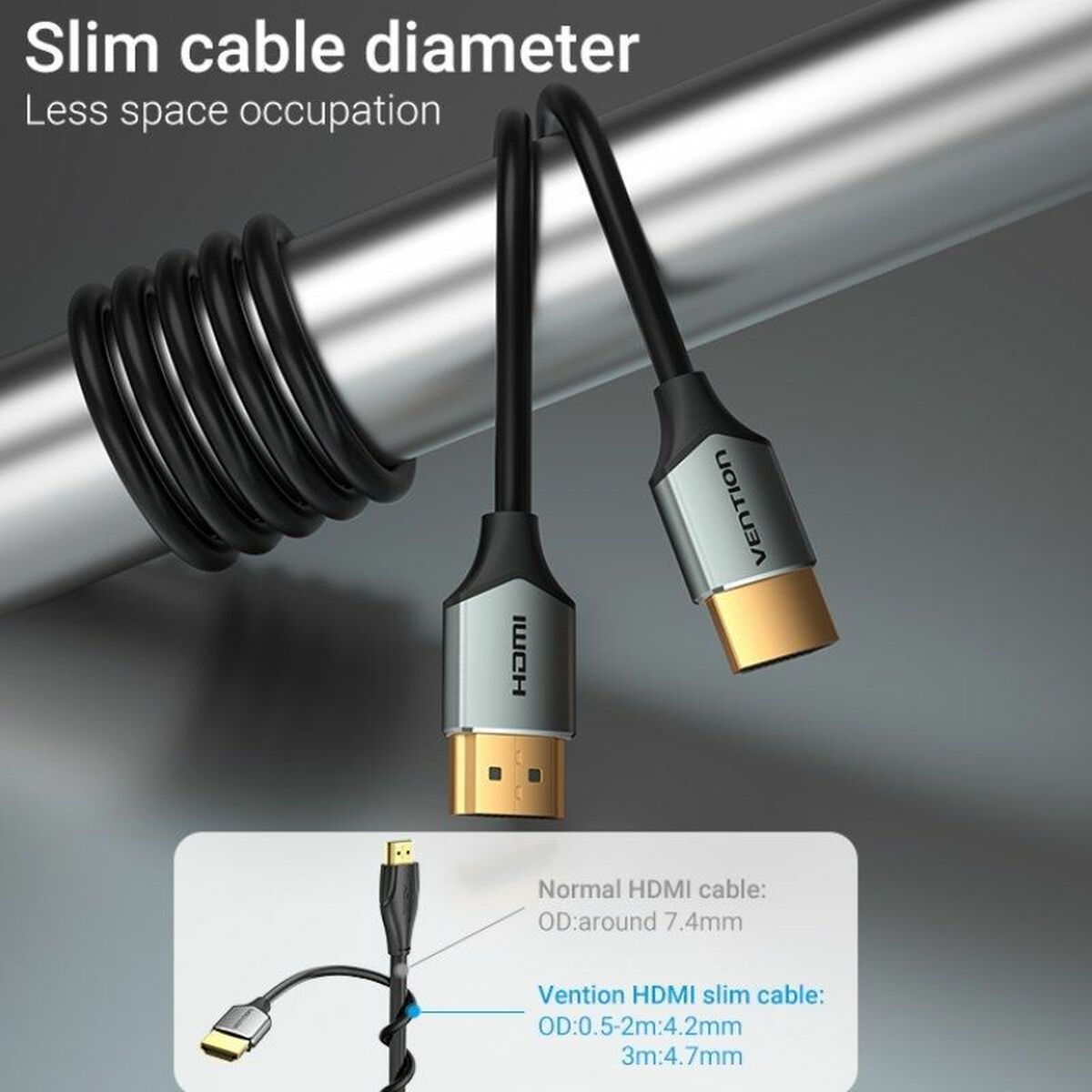 Kabel HDMI Vention ALEHD 50 cm - 4