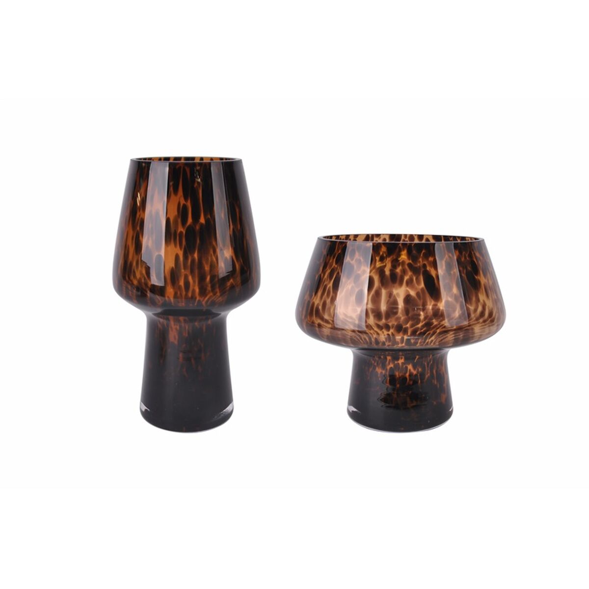 Vas Home ESPRIT Brun Svart Glas Modern 16,5 x 16,5 x 29 cm - 5