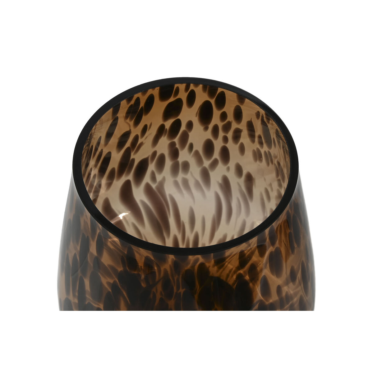 Vas Home ESPRIT Brun Svart Glas Modern 16,5 x 16,5 x 29 cm - 3