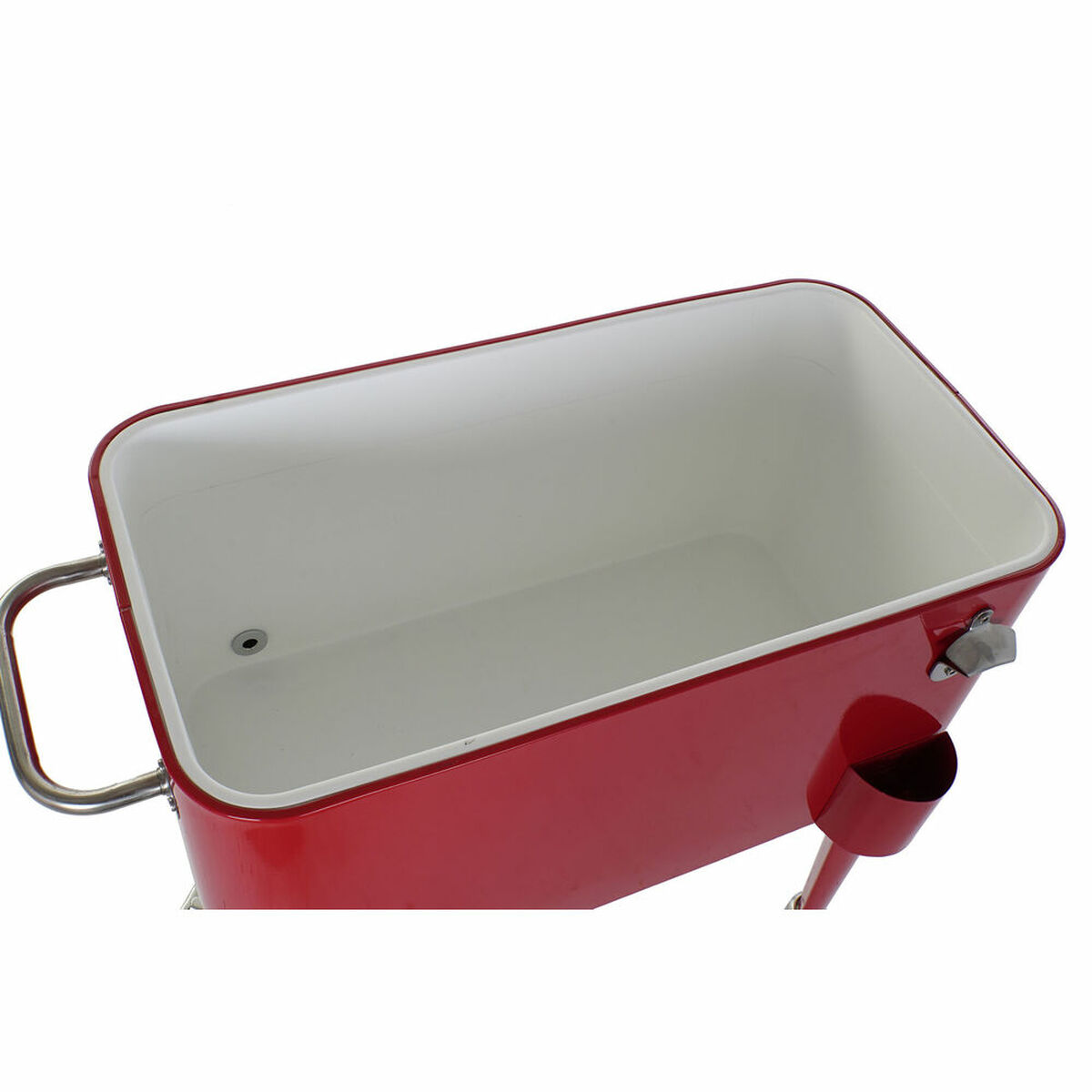 Kyl DKD Home Decor Röd Med hjul 74 x 43 x 80 cm Stål polypropen 56 L (74 x 43 x 80 cm) - 4