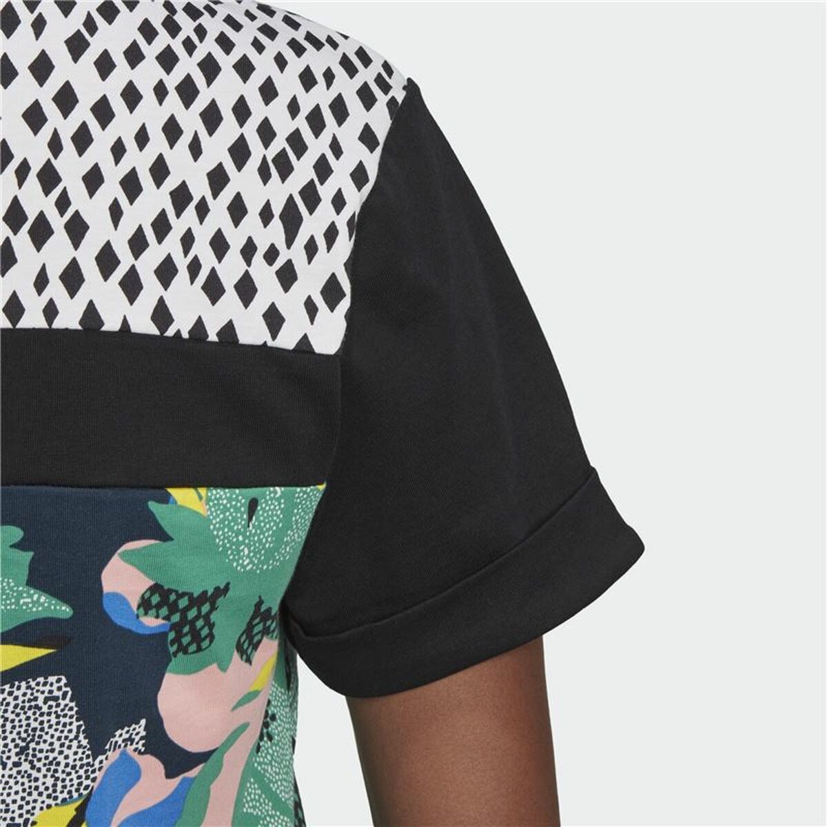 T-shirt med kortärm Dam Adidas Cropped Svart (42) - 7