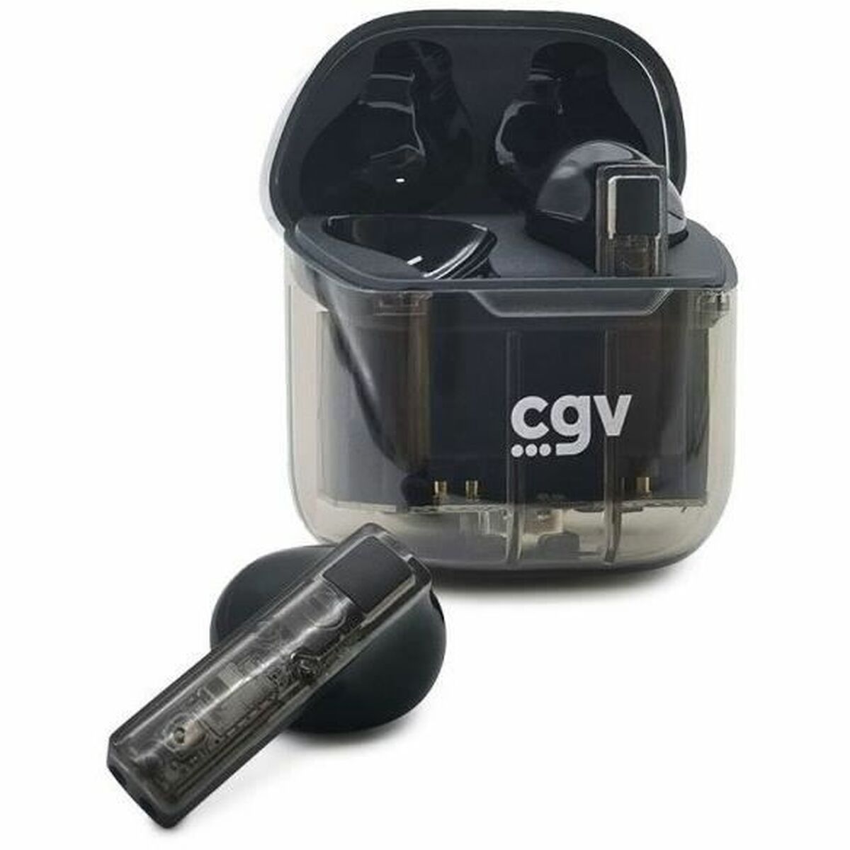 Trådlösa hörlurar med laddningsetui CGV URBAN GHOST Svart - 3