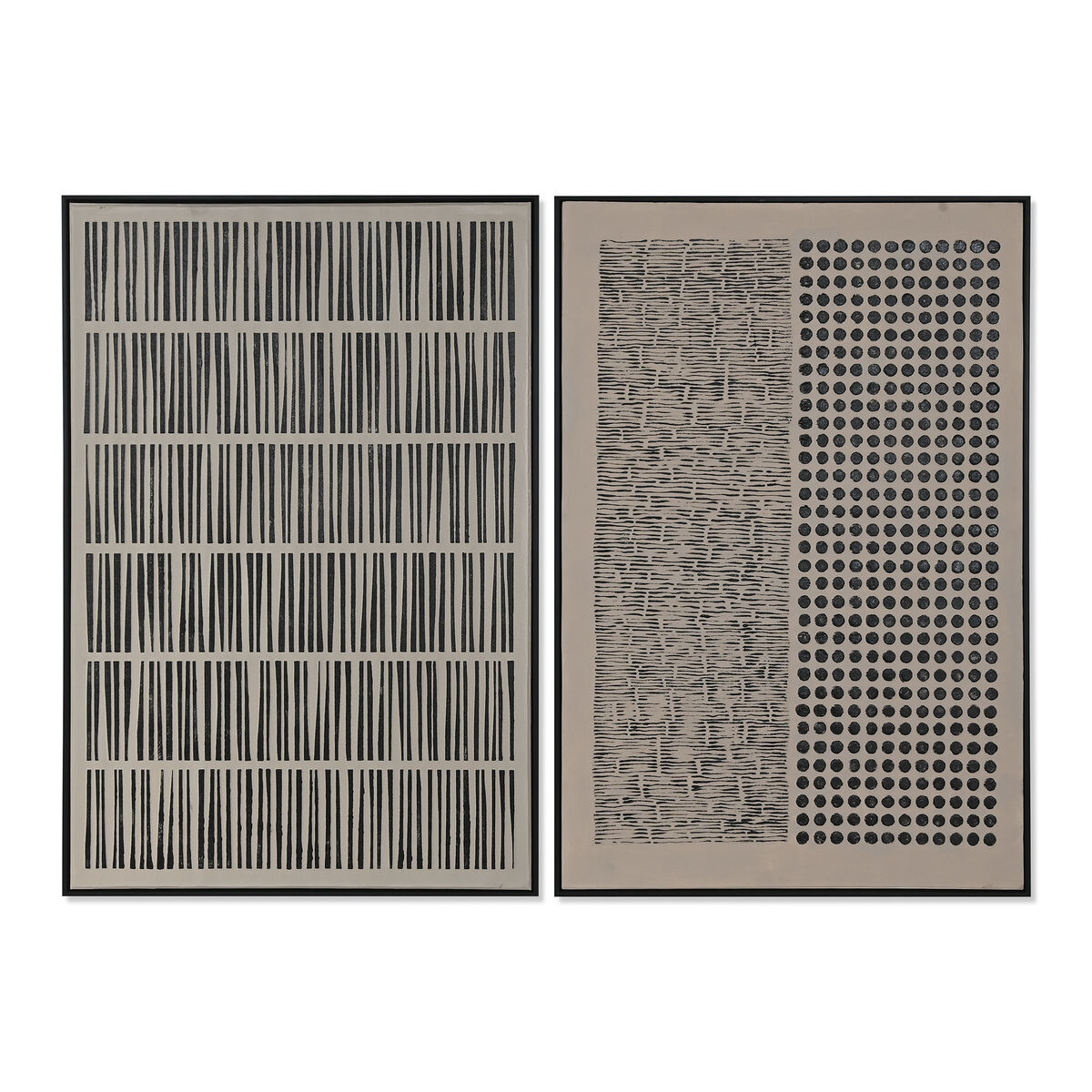 Kanvas Home ESPRIT Gips Kanvas 83 x 4 x 123 cm