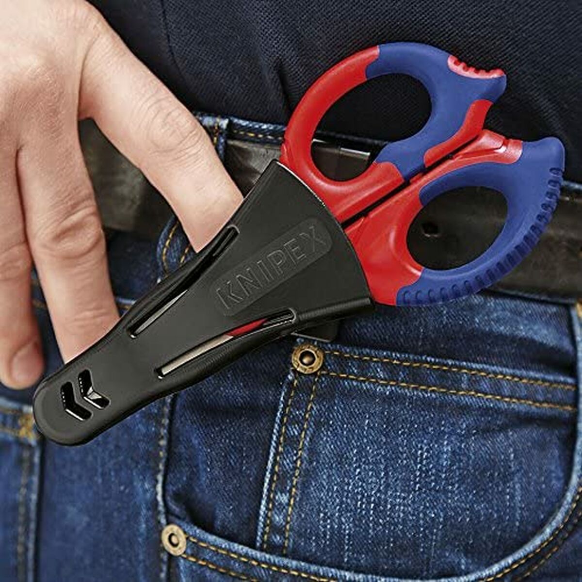 Elektrikersax Knipex 9505155sb 130 x 32 x 155 mm Glasfiber Rostfritt stål - 8