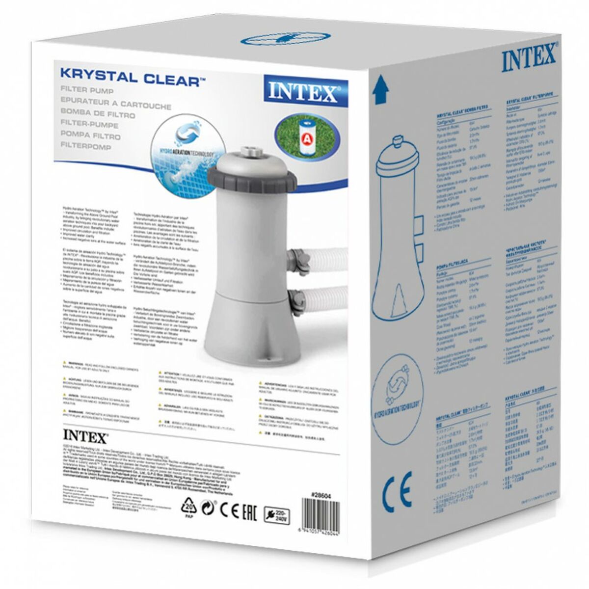 Reningsverk för simbassäng Intex Krystal Clear 45 W 2006 l/h 4 antal - 10