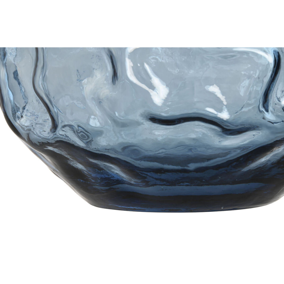 Vas Home ESPRIT Blå Glas Modern 21,5 x 21,5 x 19 cm - 3