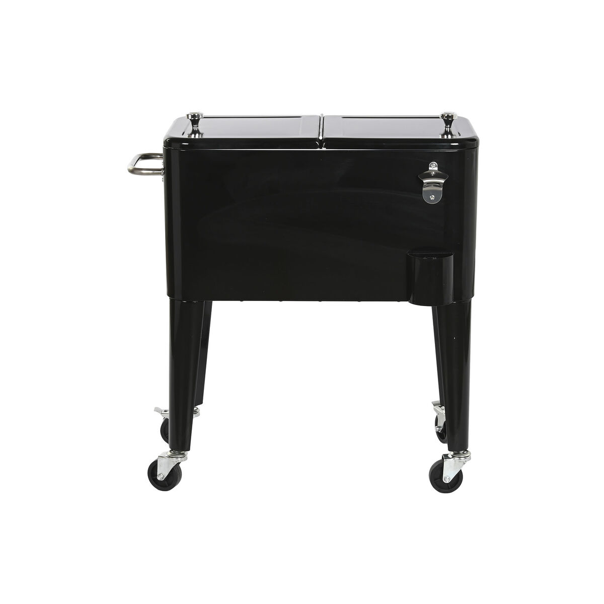Bärbar kyl DKD Home Decor 74 x 43 x 83 cm Svart Stål Aluminium polypropen 56 L - 8