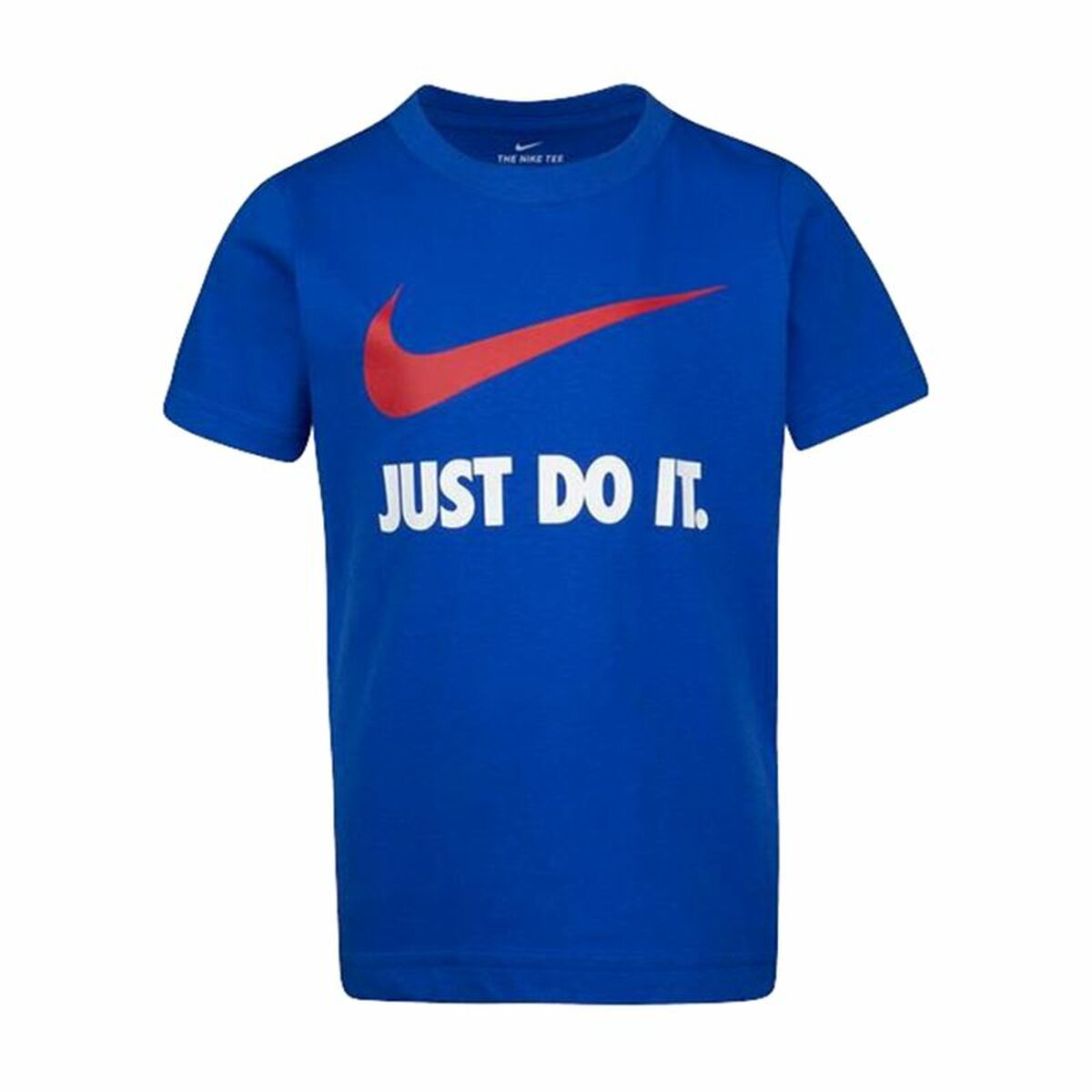 Barn T-shirt med kortärm Nike  NKB Swoosh  Blå - 2