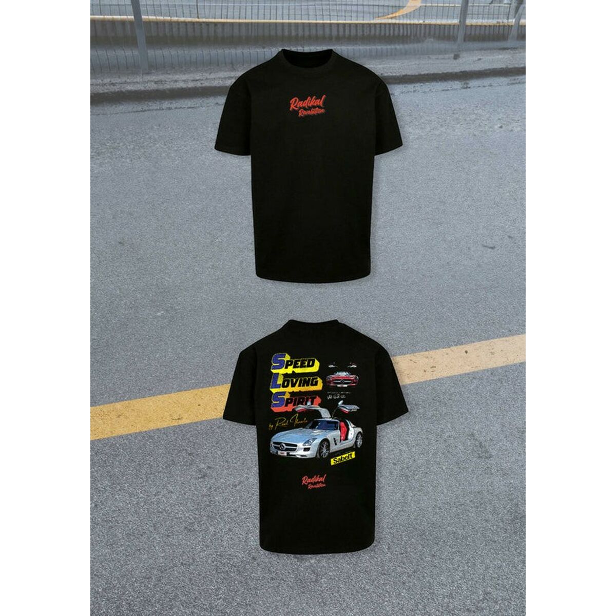 T-shirt med kortärm Herr RADIKAL SLS RAUL ITUARTE Svart XXXL - 6