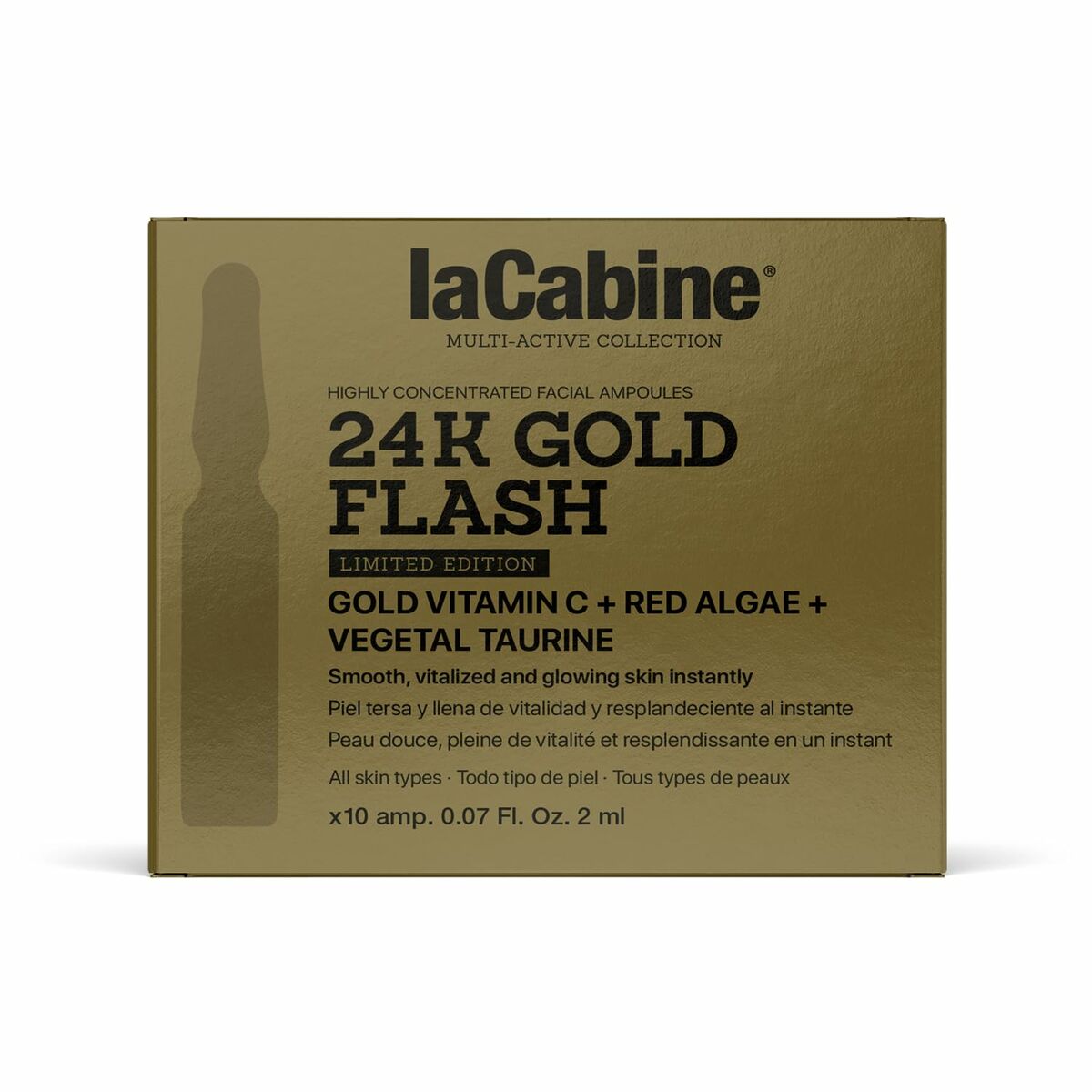 Ampuller laCabine 24K GOLD FLASH 2 ml 10 antal