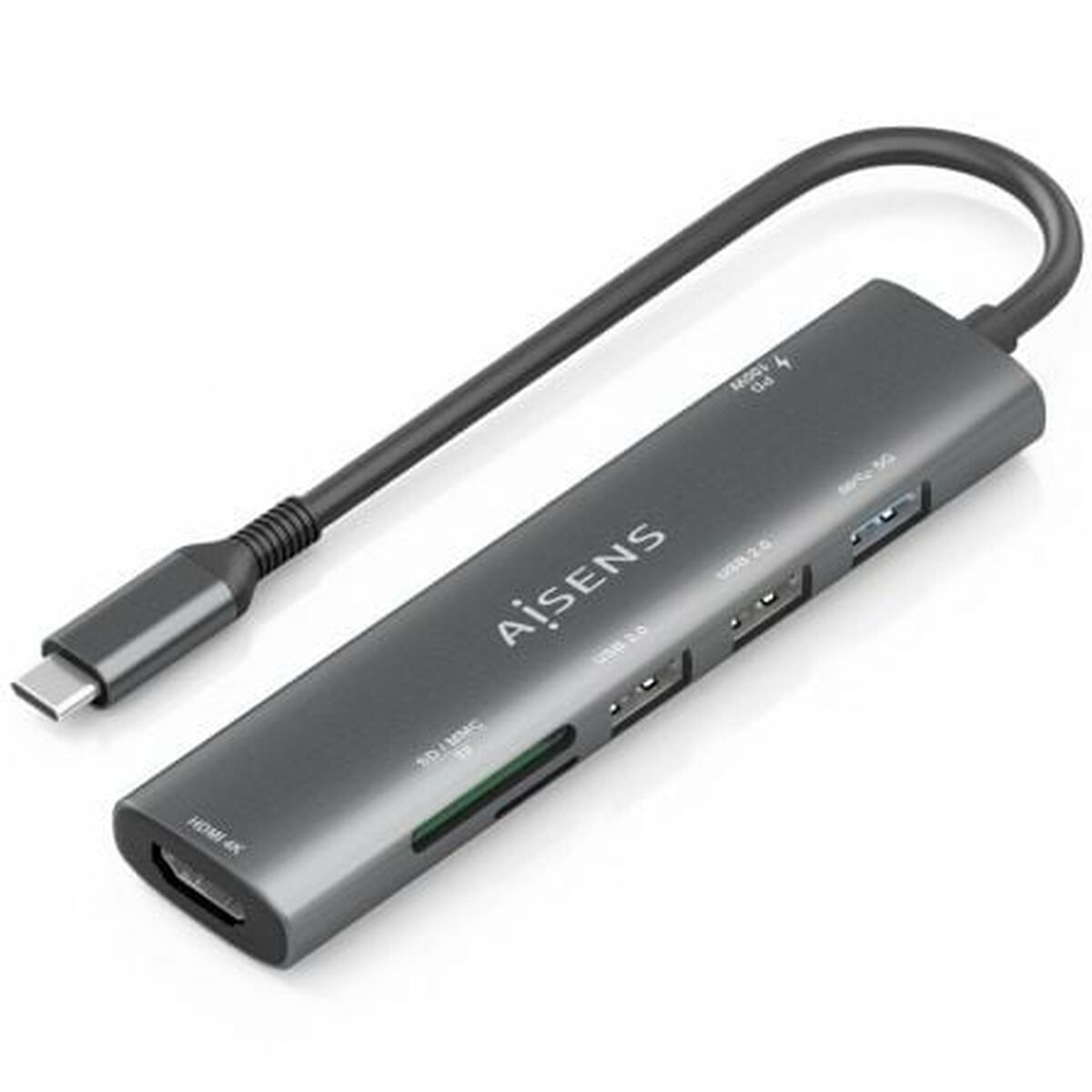 USB-HUB Aisens ASUC-7P027-GR