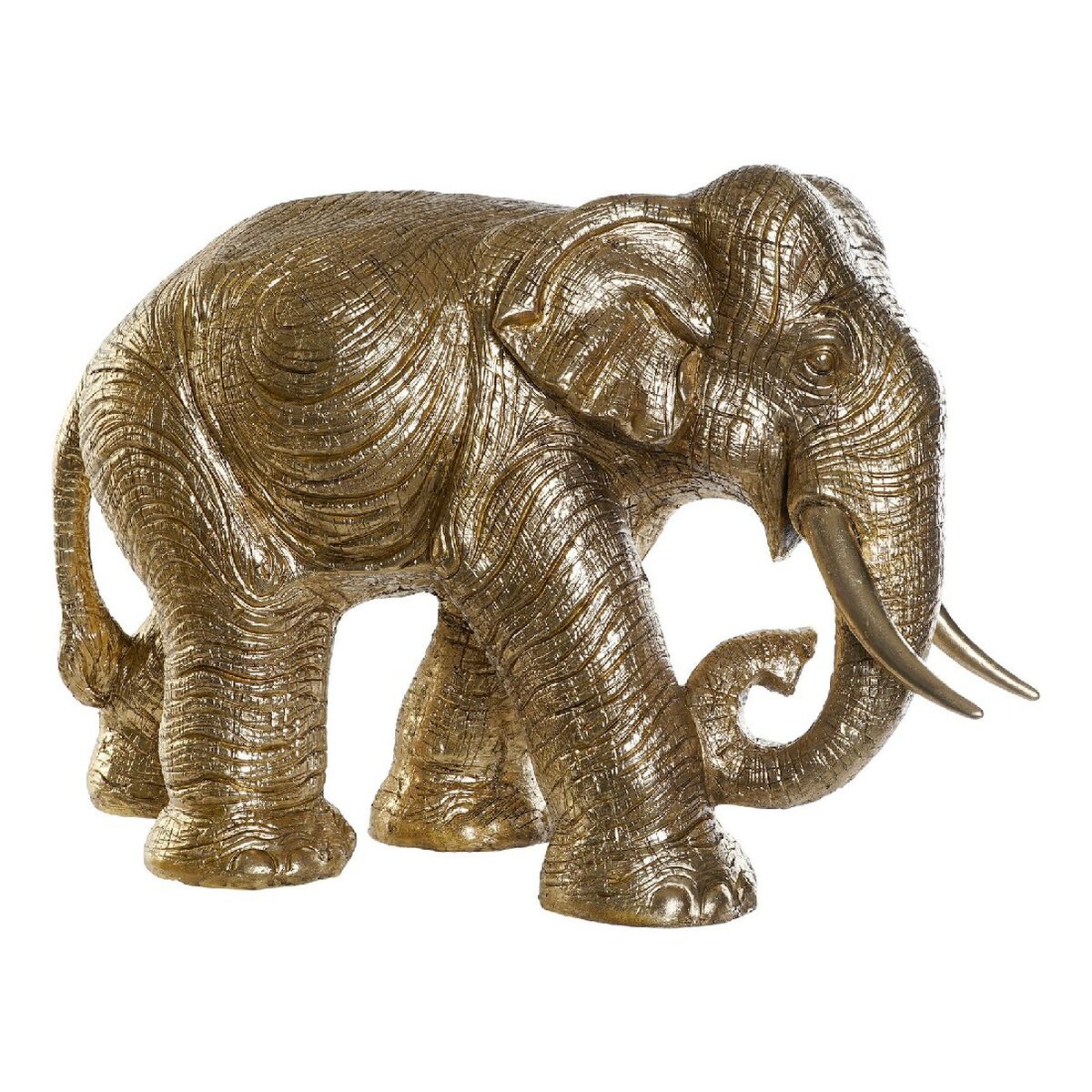 Prydnadsfigur DKD Home Decor RF-177265 Gyllene Harts Elefant Kolonial 83 x 32 x 56 cm - 4