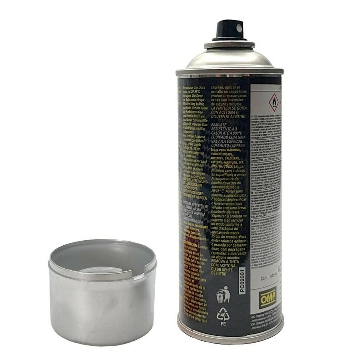 Sprejfärg OMP OMPPC02001000003 Bromsok 400 ml Silvrig - 2