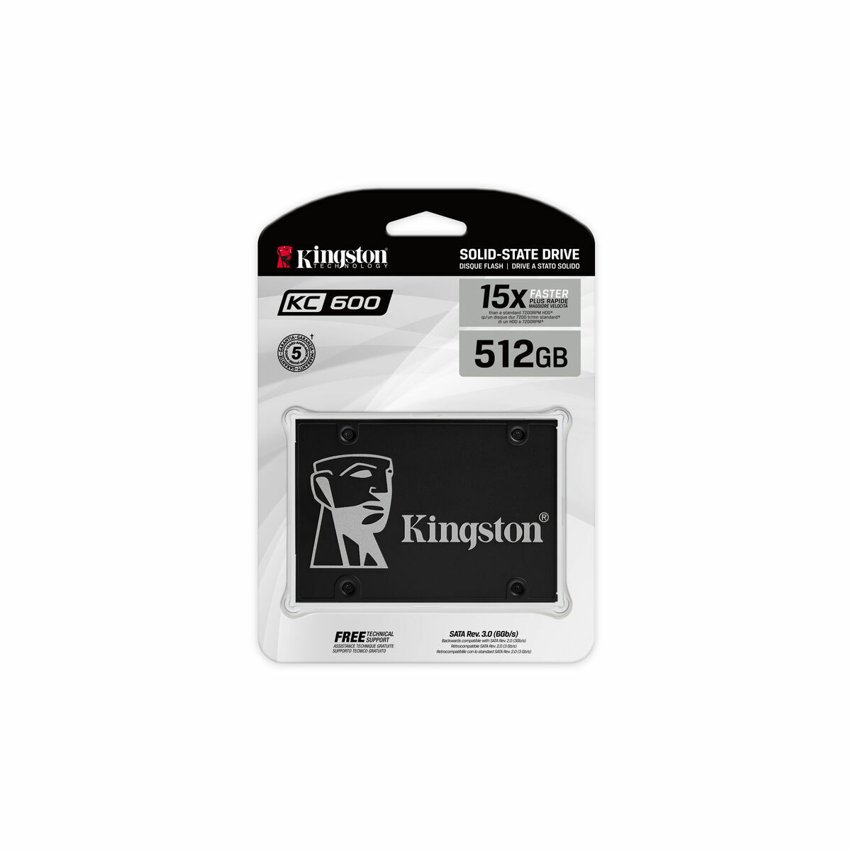 Hårddisk Kingston SKC600/512G 512 GB SSD - 2