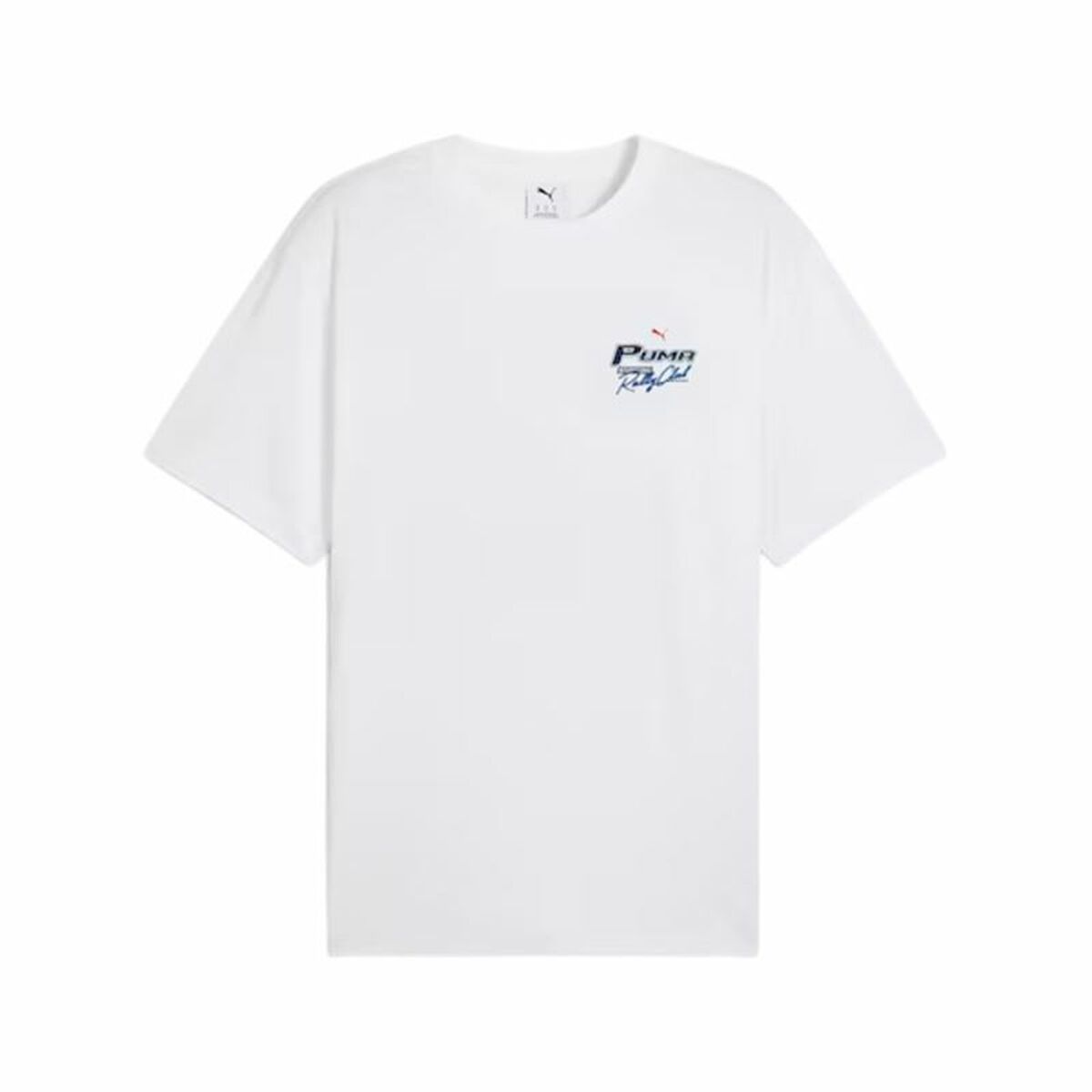 T-shirt med kortärm Herr Puma Graphics Moto Flag Vit