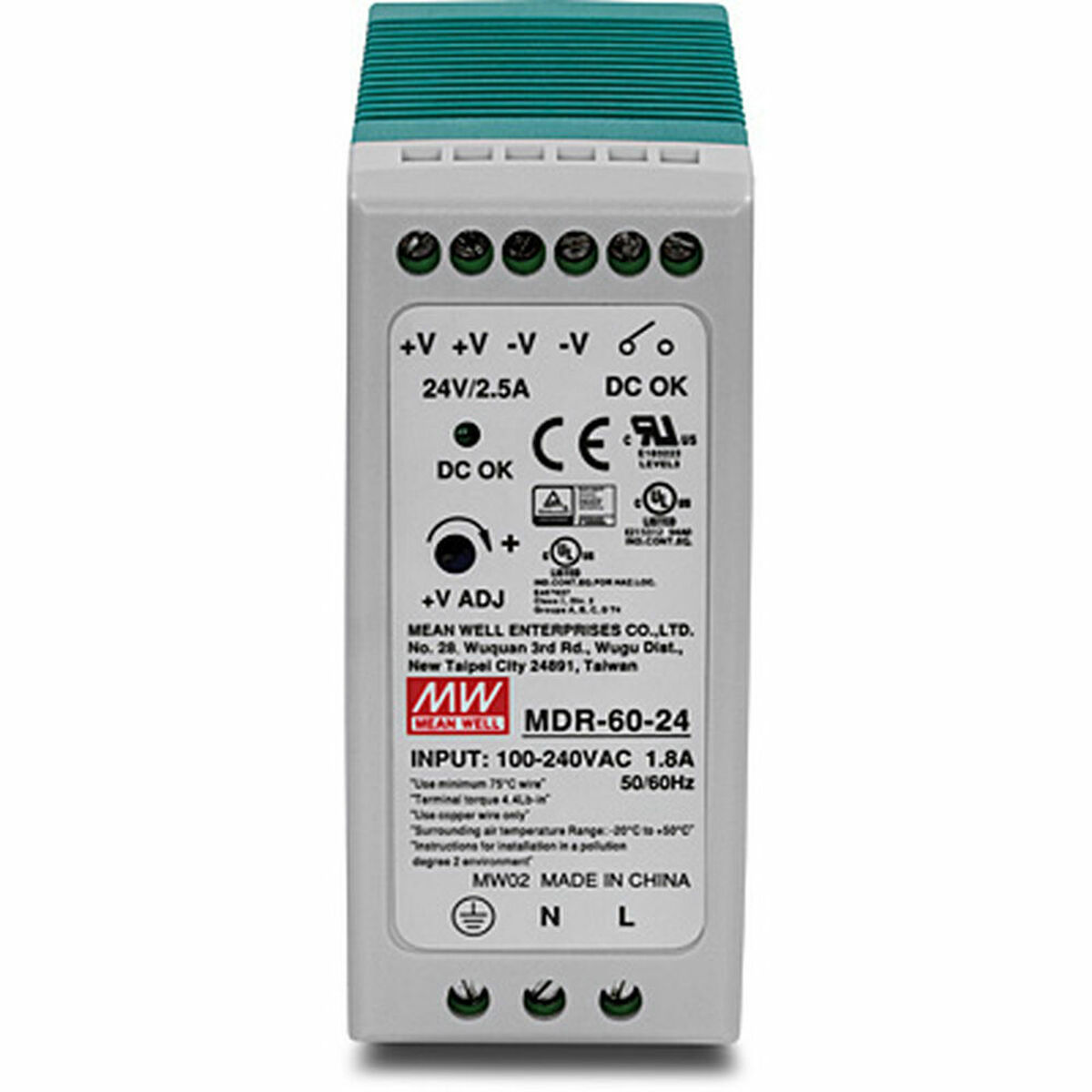 Strömtillförsel Trendnet TI-M6024 Grön 60W - 4