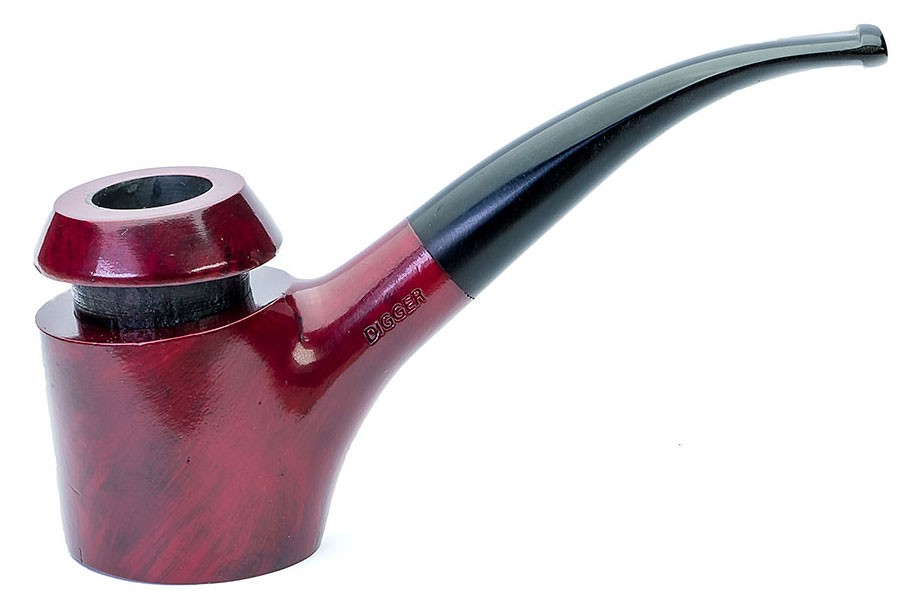 Pipa Digger Böjd Polished OXBLOD