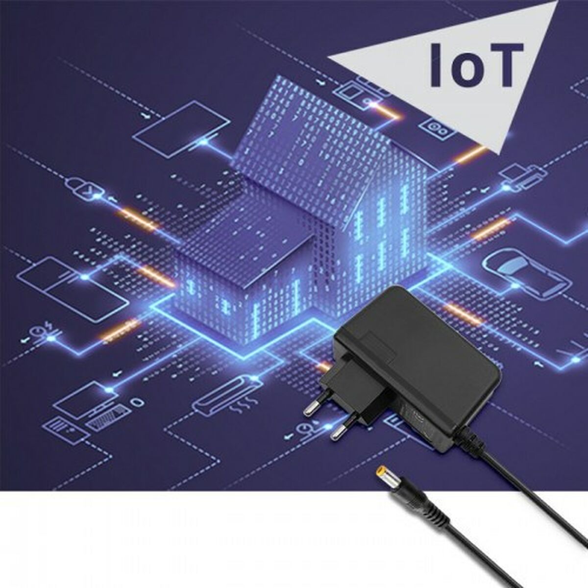 Eladapter Qoltec 51028 18 W - 7