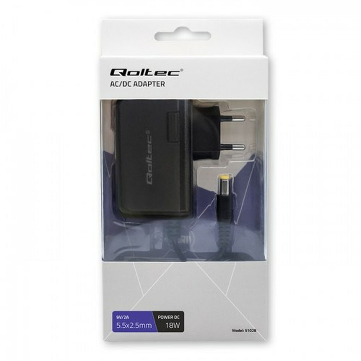 Eladapter Qoltec 51028 18 W - 4