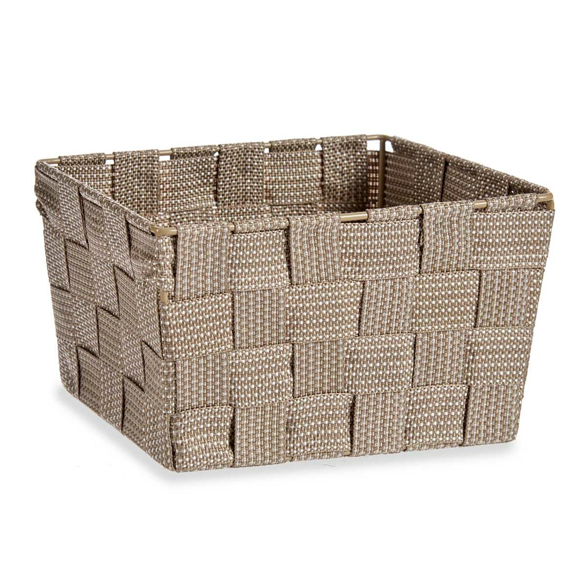 Multifunktionell korg Kipit A3-6878 Brun Tyg 15 x 11 x 20 cm Flätning (24 antal) - 2