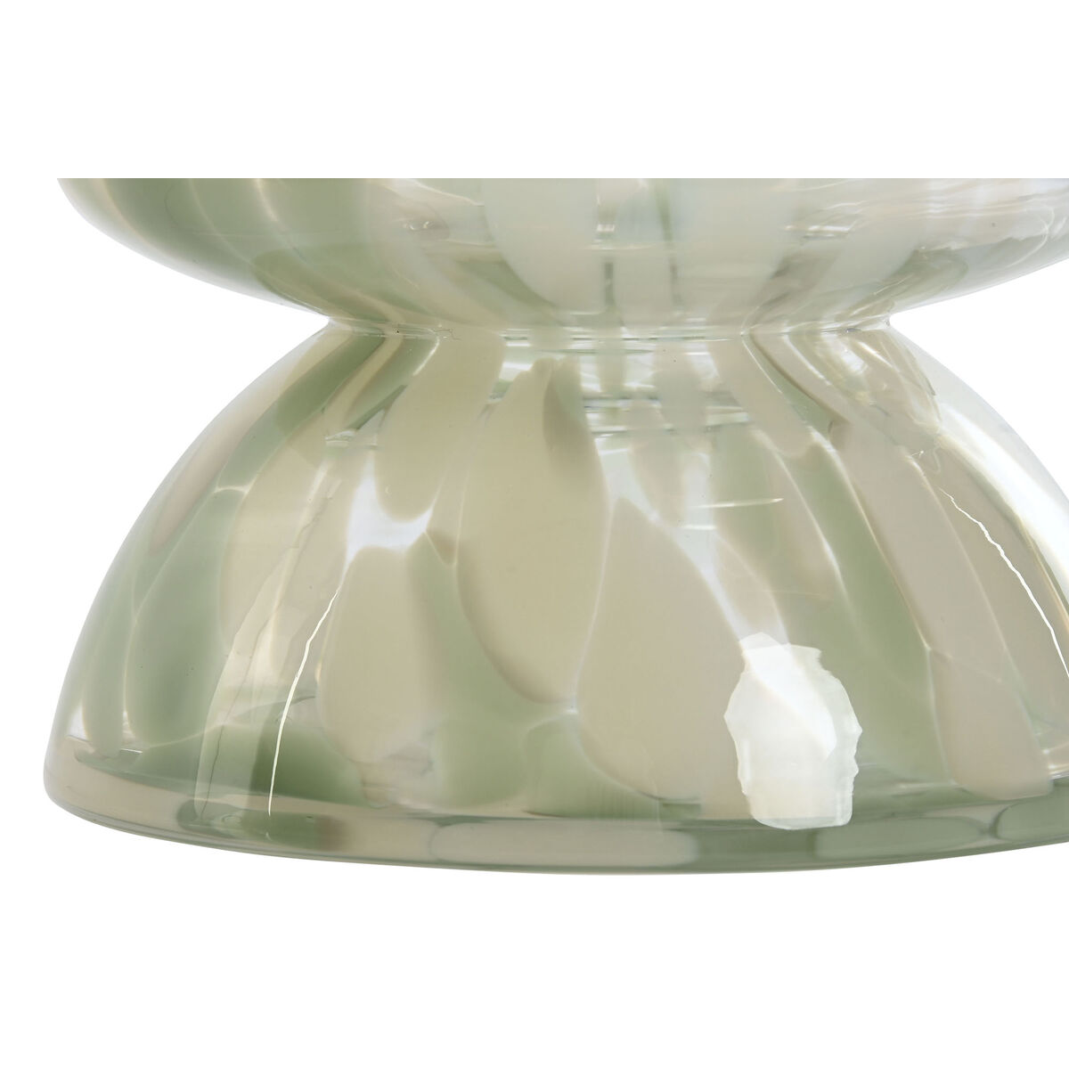 Vas Home ESPRIT Grön Kräm Glas Modern 16 x 16 x 24 cm - 4