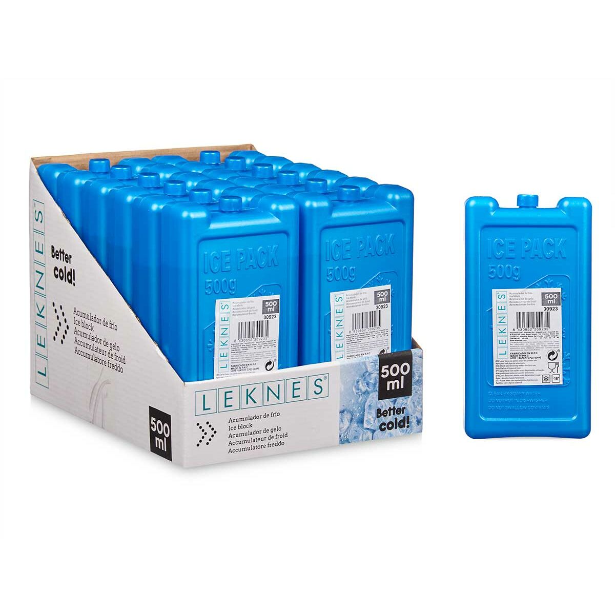 Isklamp Leknes 500 ml 9,5 x 18 x 4 cm 18 x 4 x 9,5 cm (12 antal) - 4