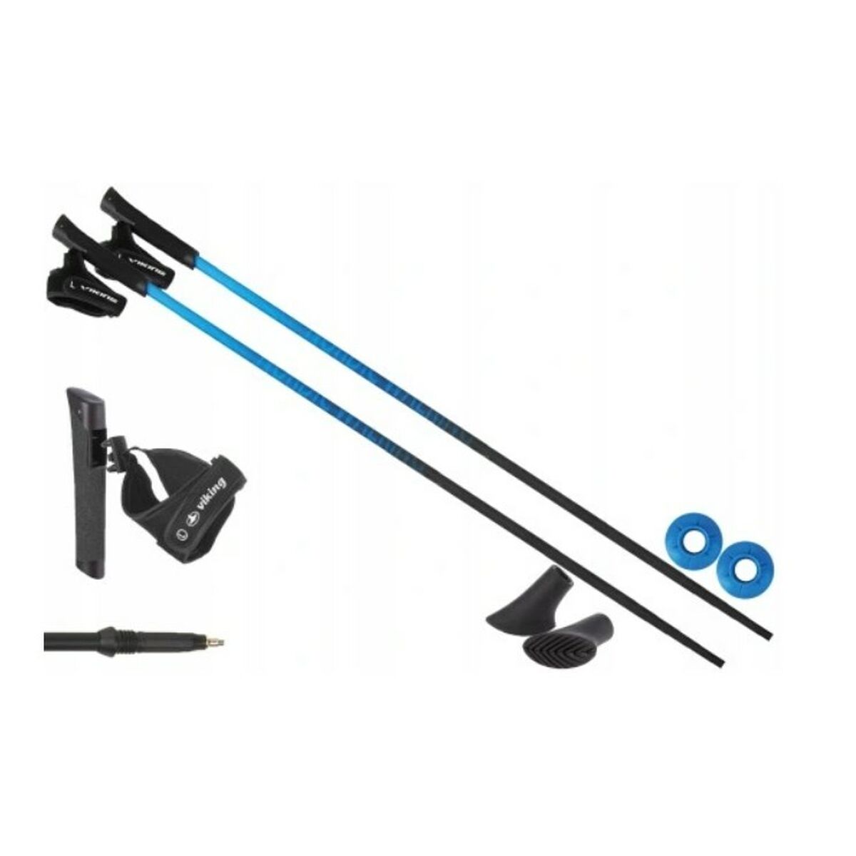 Trekkingkäpp Viking Pro-Trainer Blå Svart 115 cm (2 antal) - 3