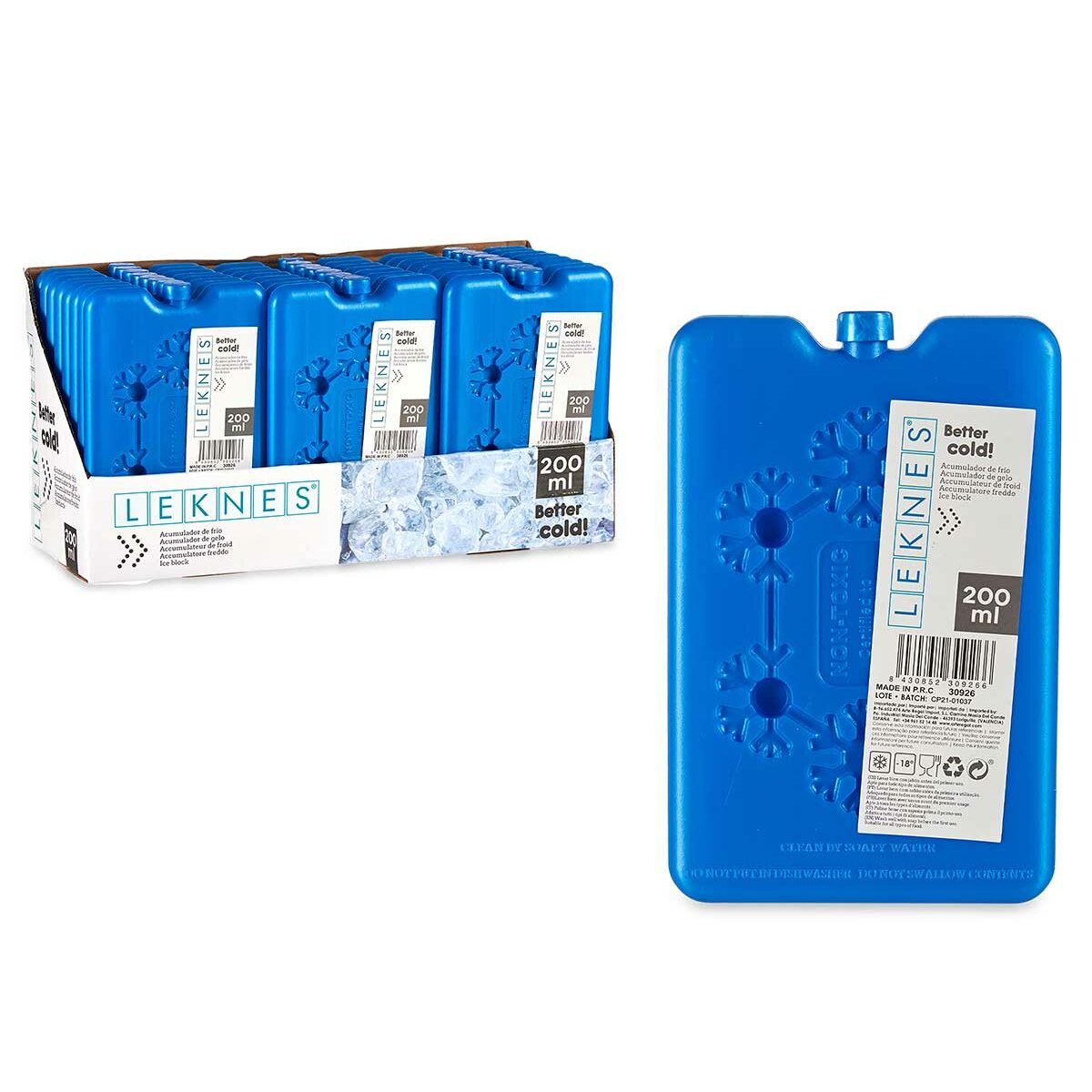 Isklamp Leknes 200 ml 11 x 16,5 x 1,5 cm (24 antal) - 3