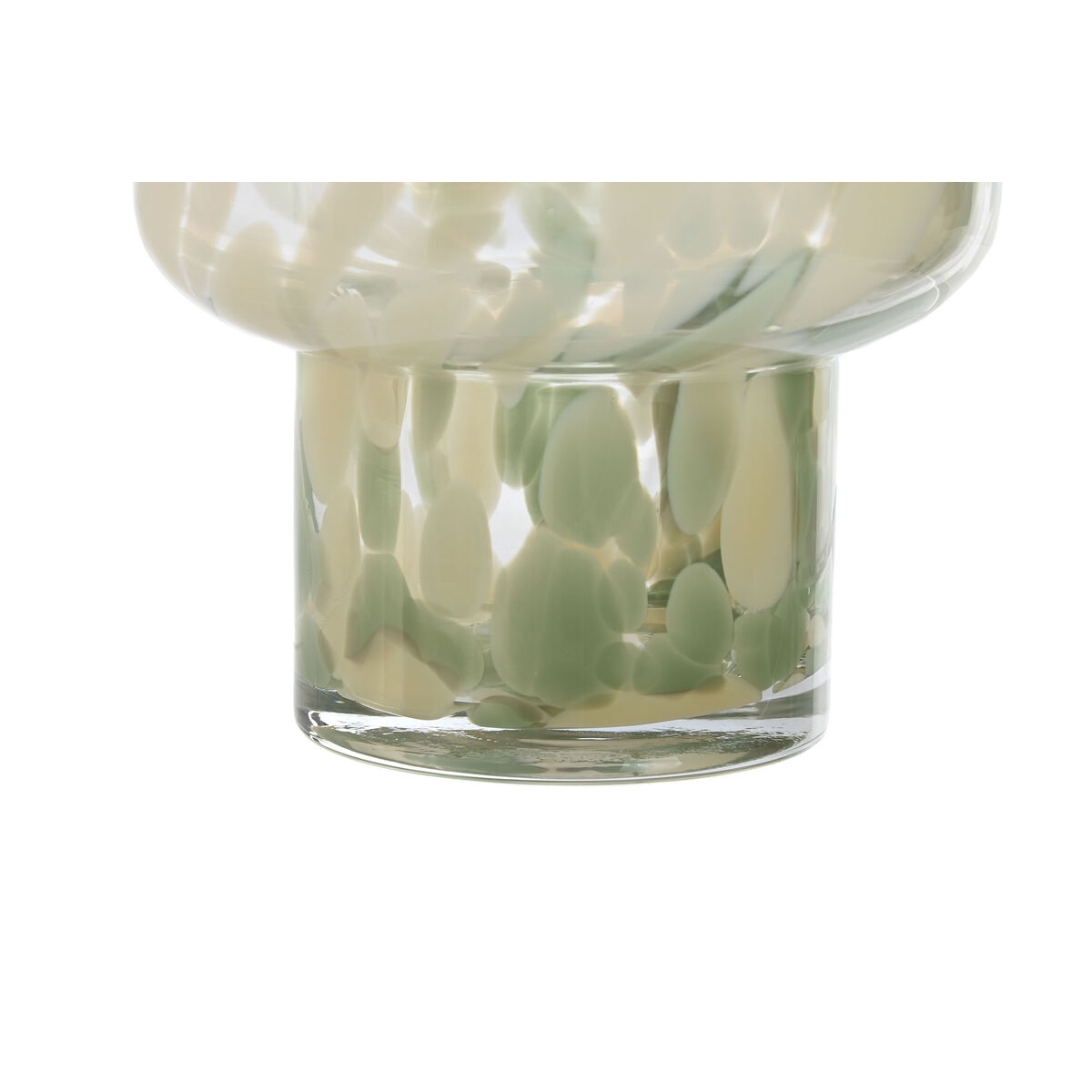 Vas Home ESPRIT Grön Kräm Glas Modern 15 X 15 X 21,5 cm - 4