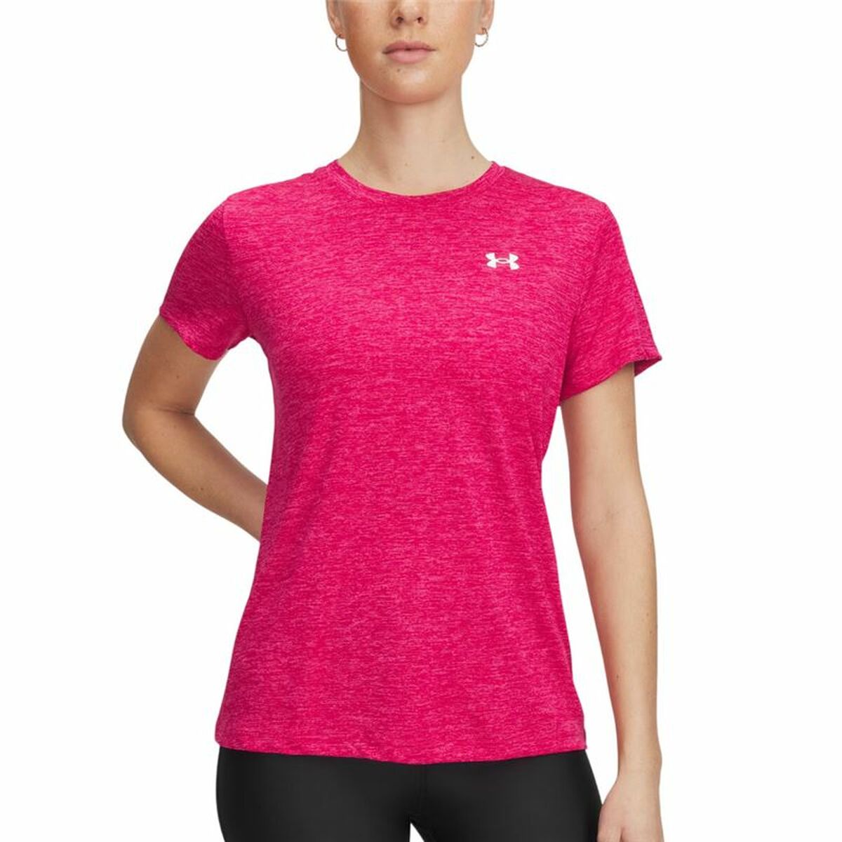 T-shirt med kortärm Herr Under Armour Tech Ssc- Twist Rosa
