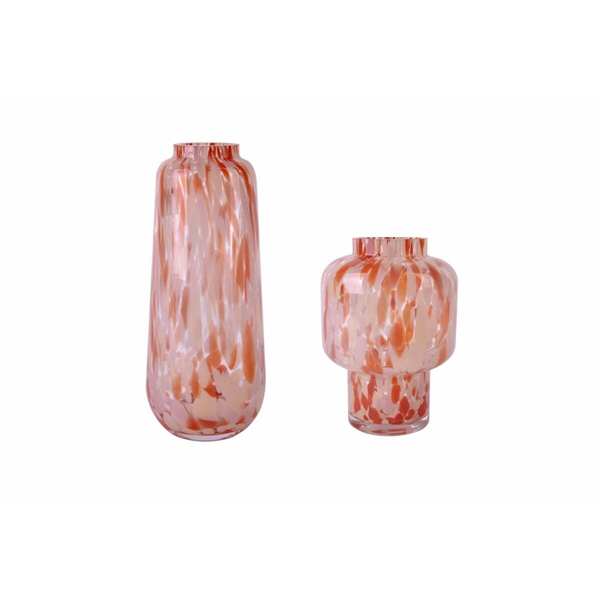 Vas Home ESPRIT Kräm Terrakota n Glas Modern 12,5 x 12,5 x 30 cm - 5