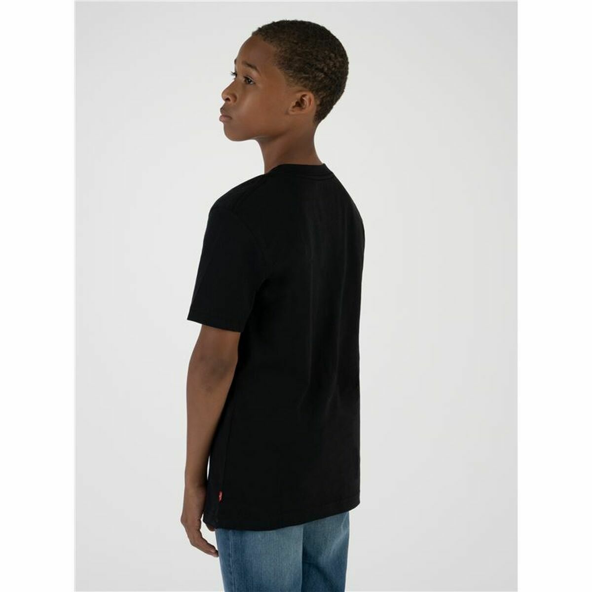 T-shirt med kortärm Herr Levi's Logo Jr  Svart - 6